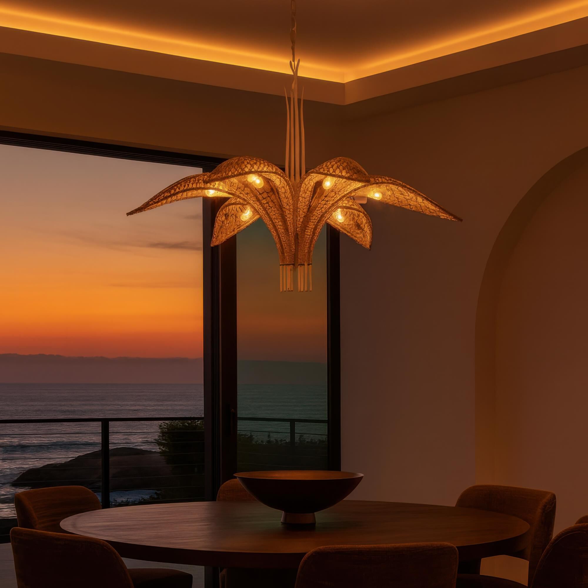 Shown in White, Natural, Tan and Beige finish