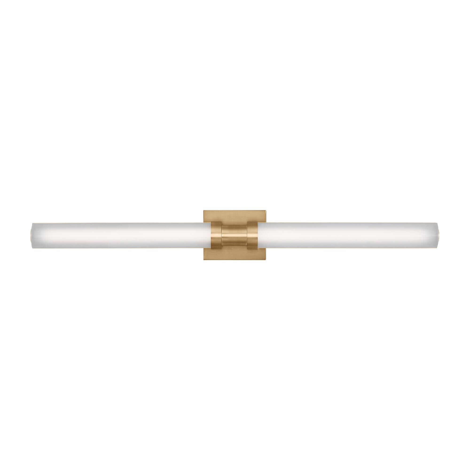 Shown in Satin Brass finish and Arctic glass and Arctic Glass s shade