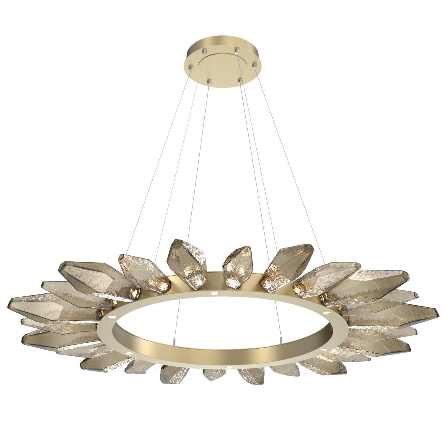 Rock Crystal 56 Inch 30 Light LED Chandelier by Hammerton Studio