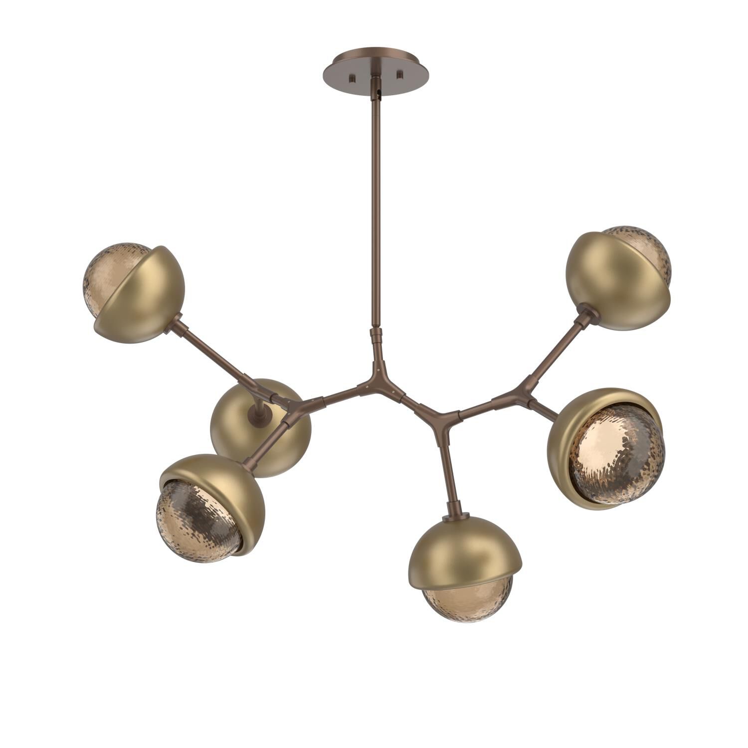 Levi Wilson Cabochon 31 Inch Linear Suspension Light by Hammerton Studio