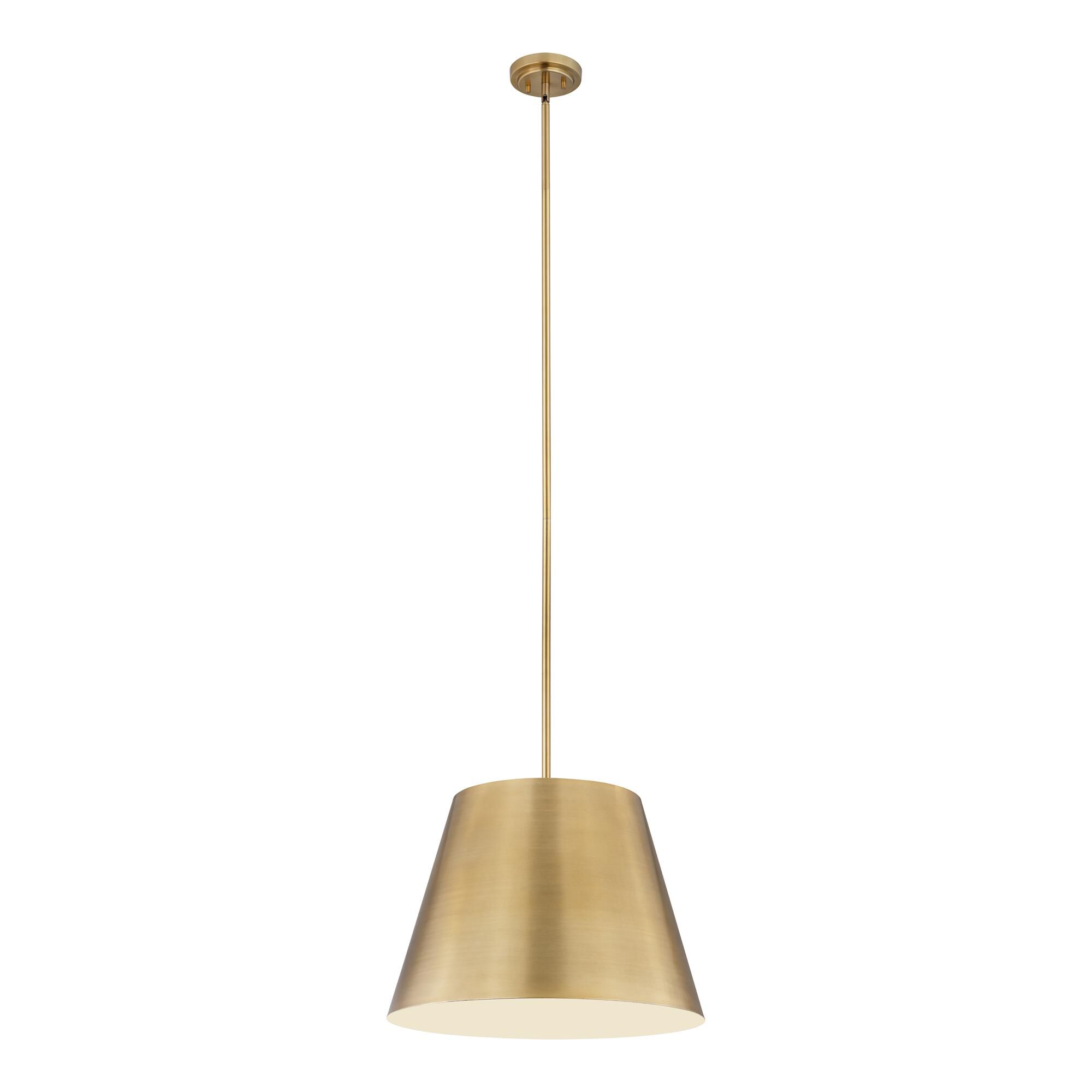 Shown in Rubbed Brass finish and Rubbed Brass glass and Rubbed Brass shade