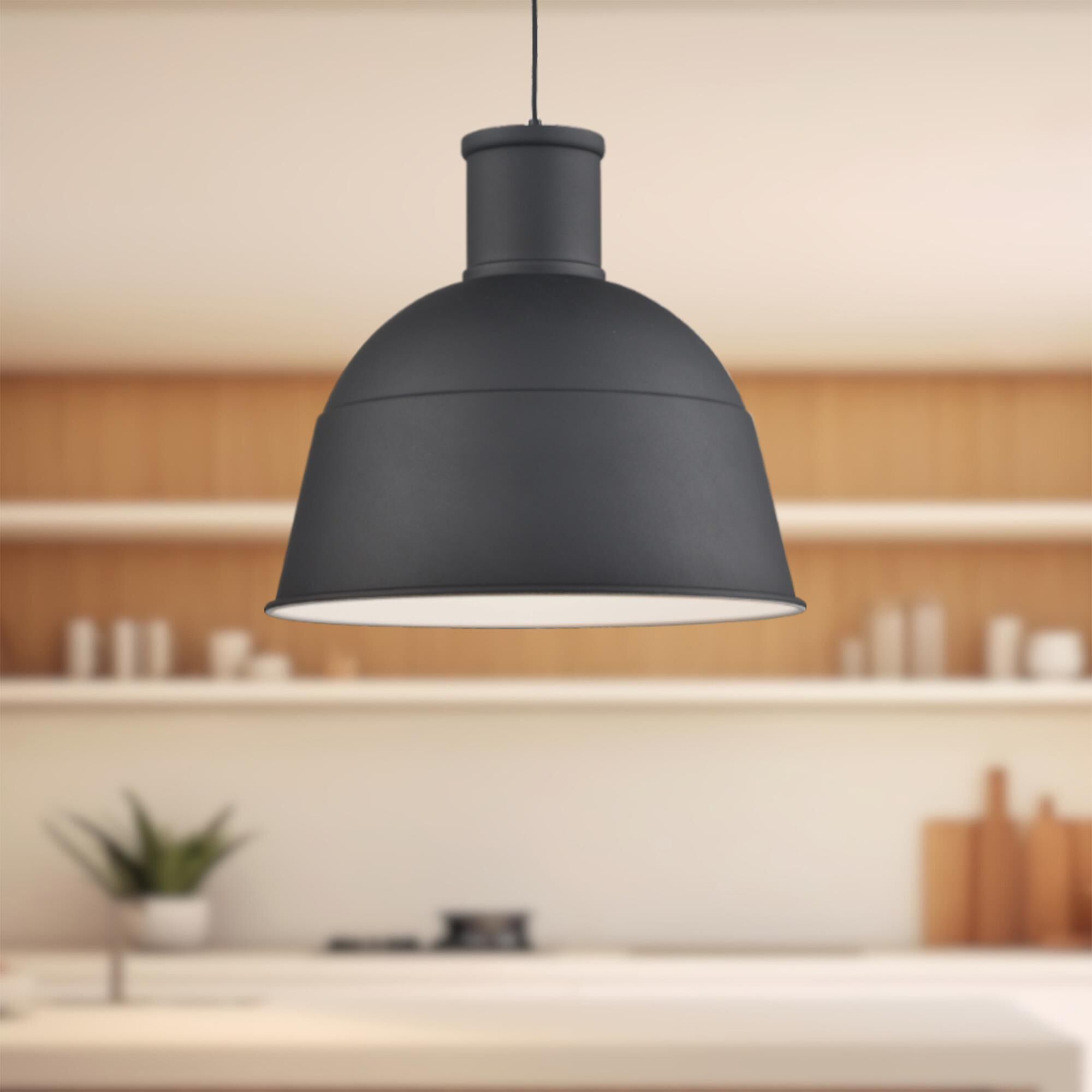 Shown in Black finish and Aluminium shade