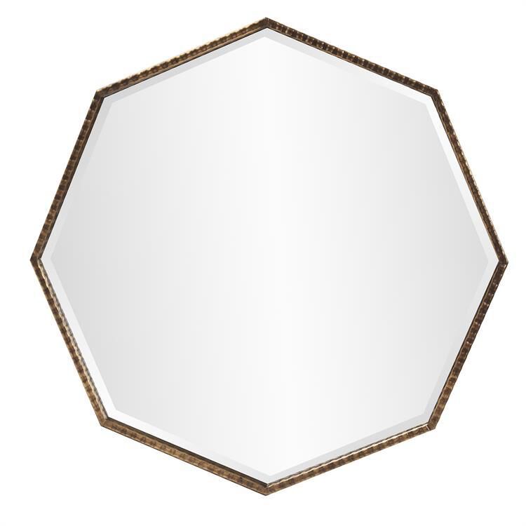 Bastian Octagon Mirror Decorative Mirrors by Howard Elliott Collection
