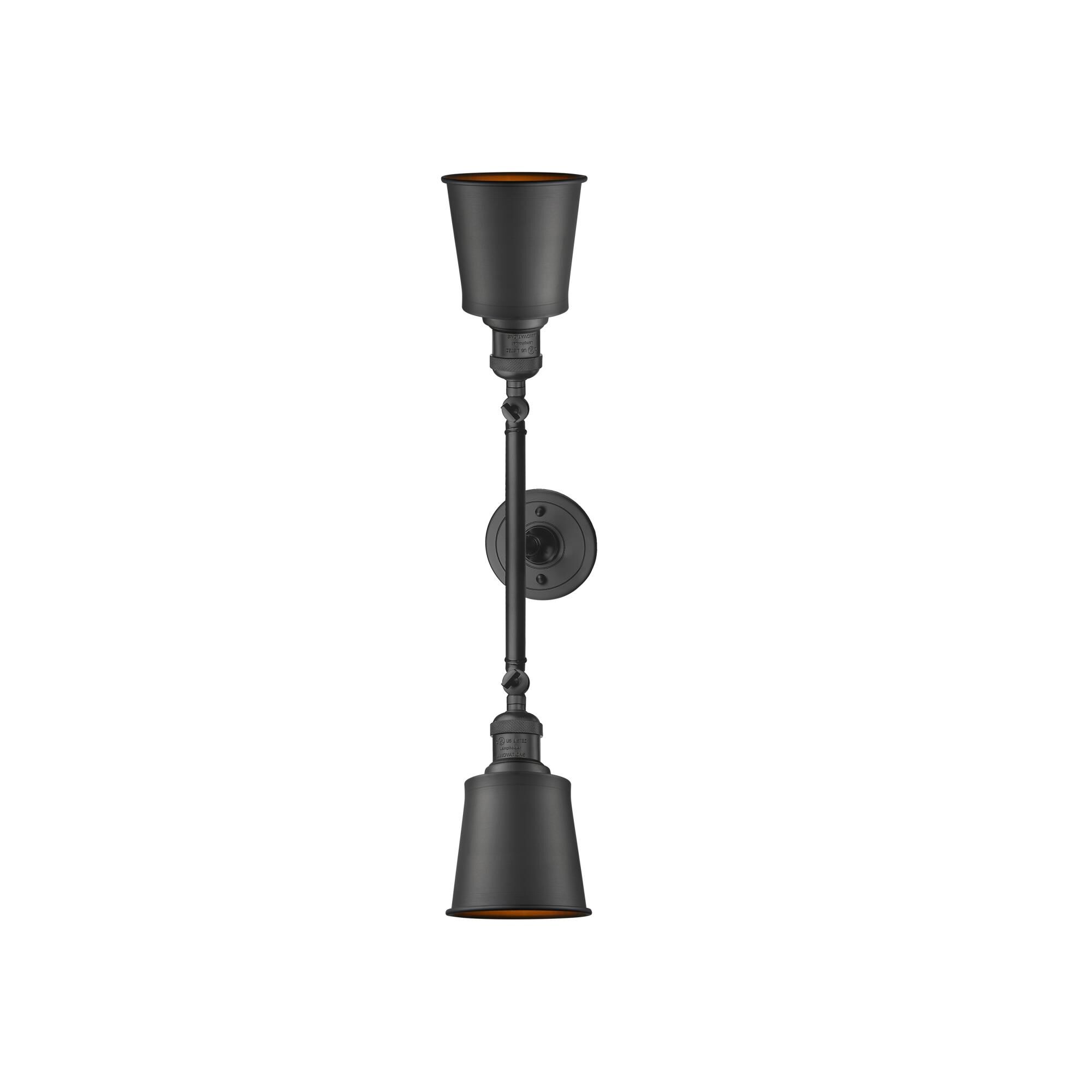 Shown in Oil Rubbed Bronze finish and Oil Rubbed Bronze shade