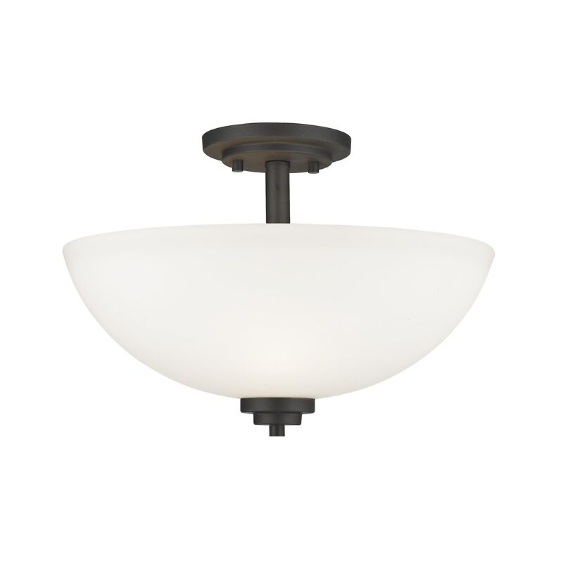 Ashton 15 Inch 3 Light Semi Flush Mount by Z-Lite