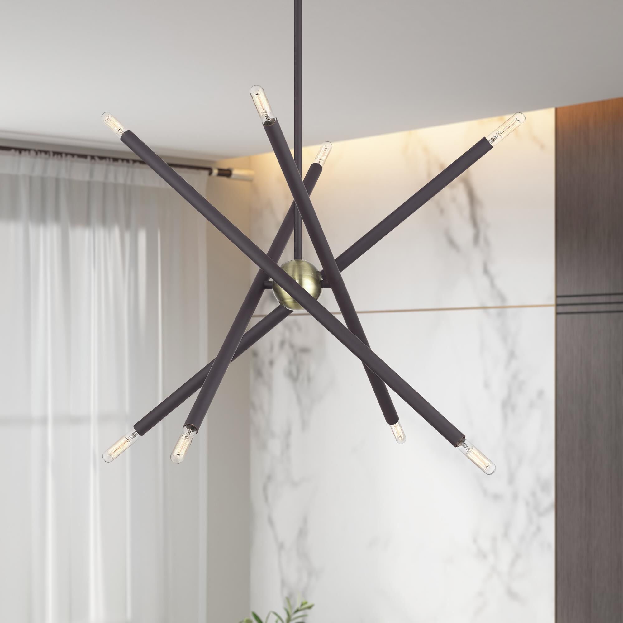 Shown in Bronze with Antique Brass Accents finish