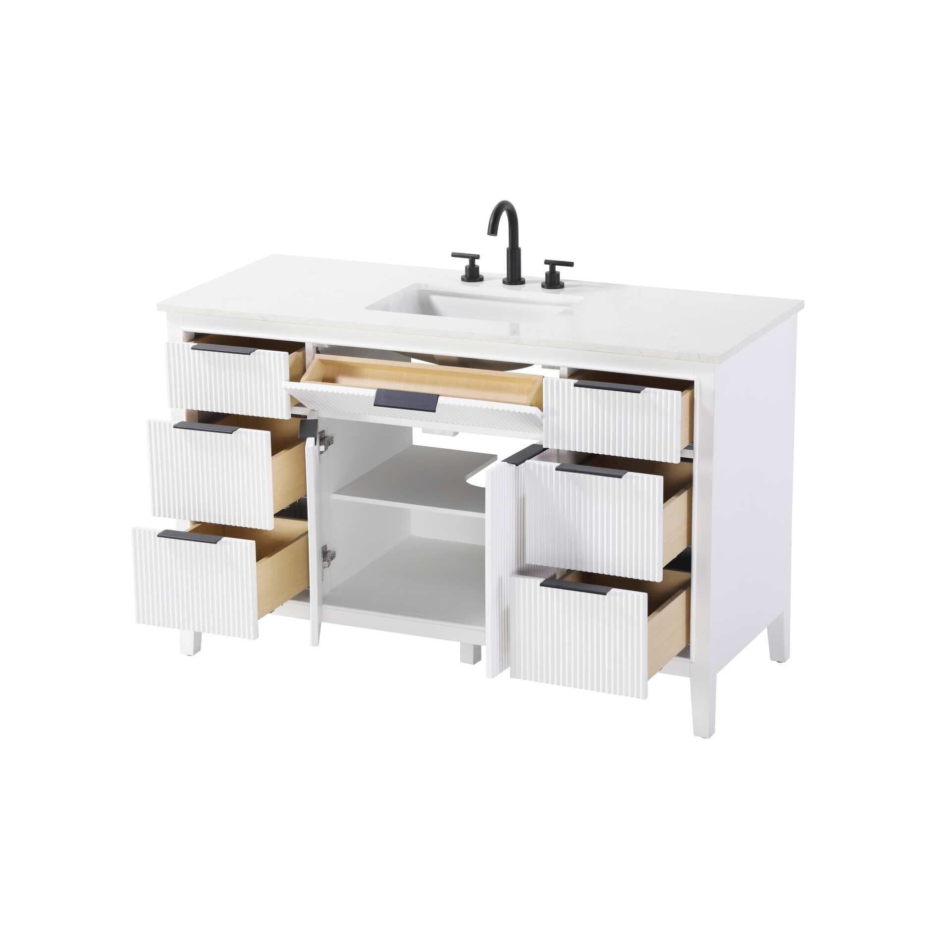 Langston 54 Inch Bath Vanity by Elegant Decor