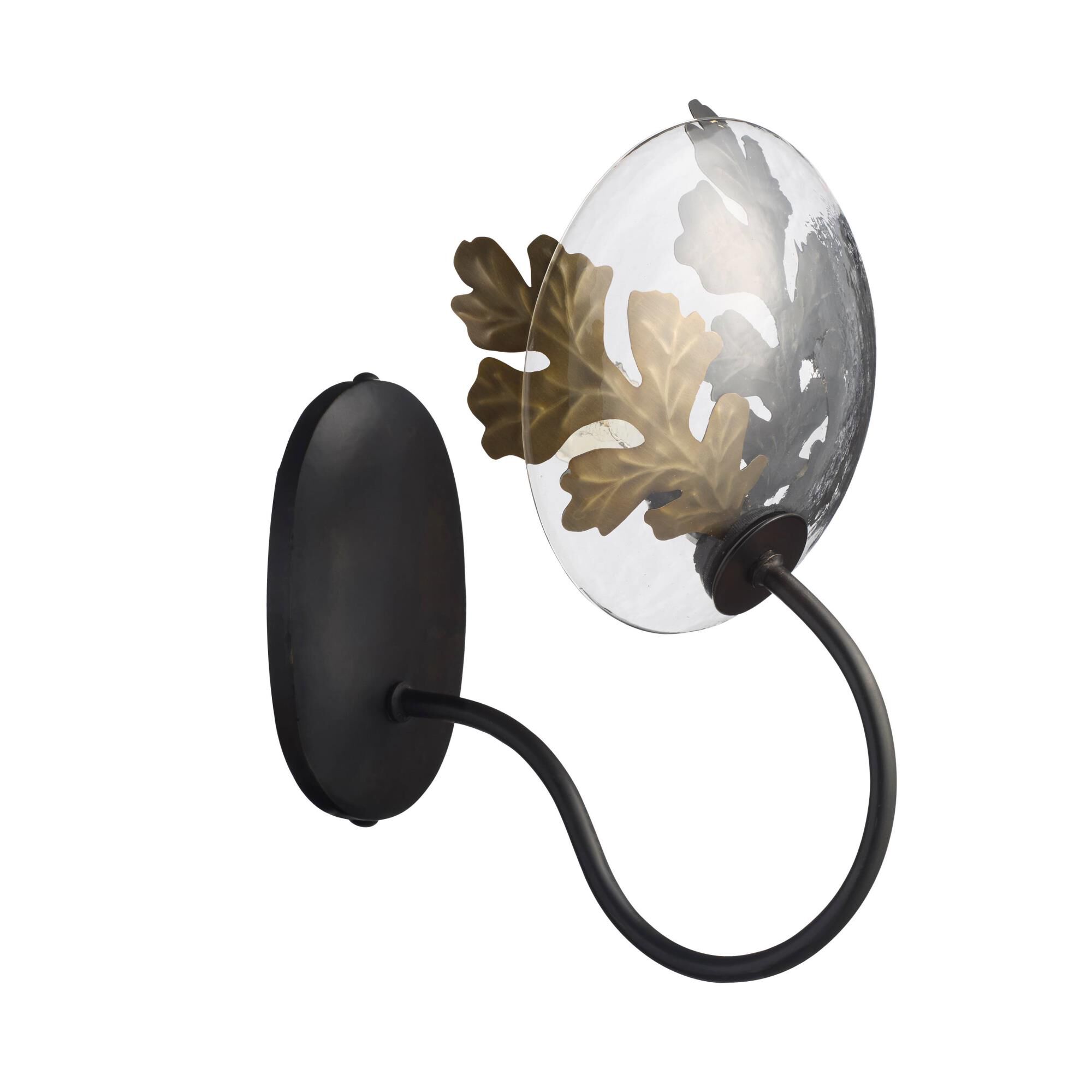 Shown in Bronze finish and Clear glass