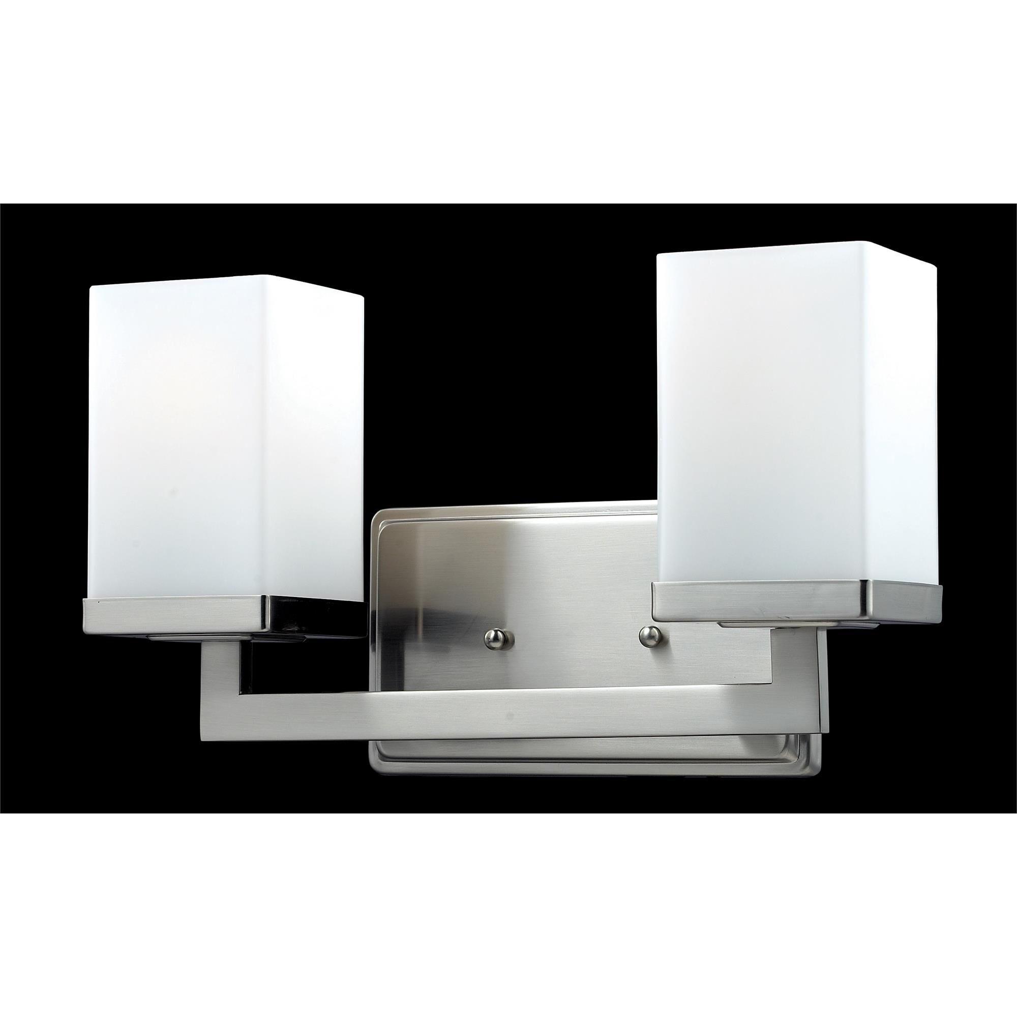 Shown in Brushed Nickel finish and Glass shade