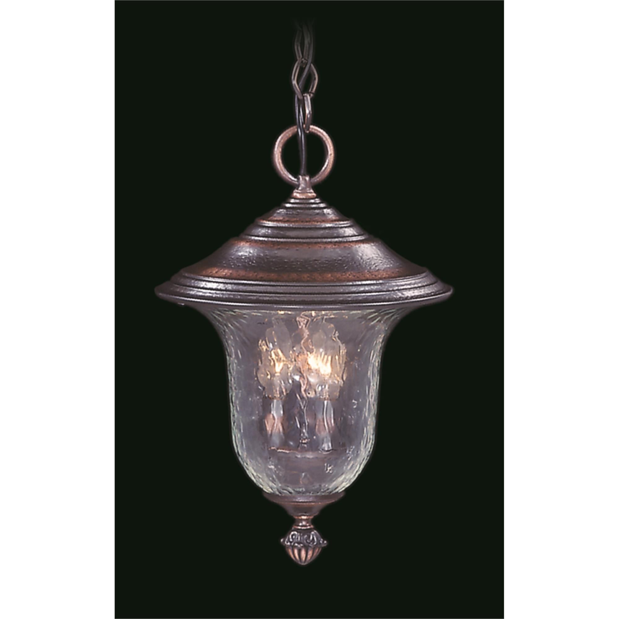 Shown with Rain glass and Clear Mottled Glass shade