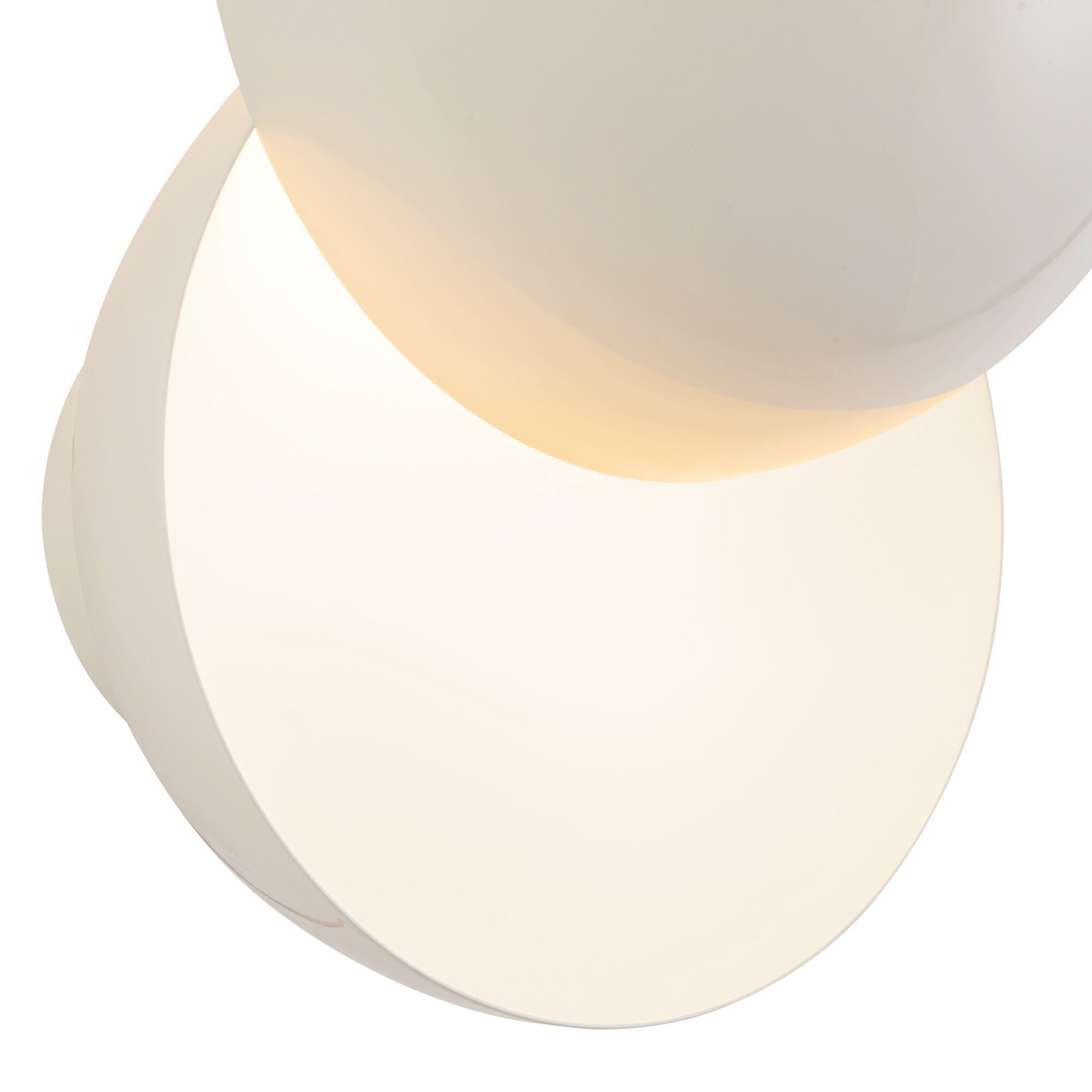 Shown in Pearl White finish and Steel shade