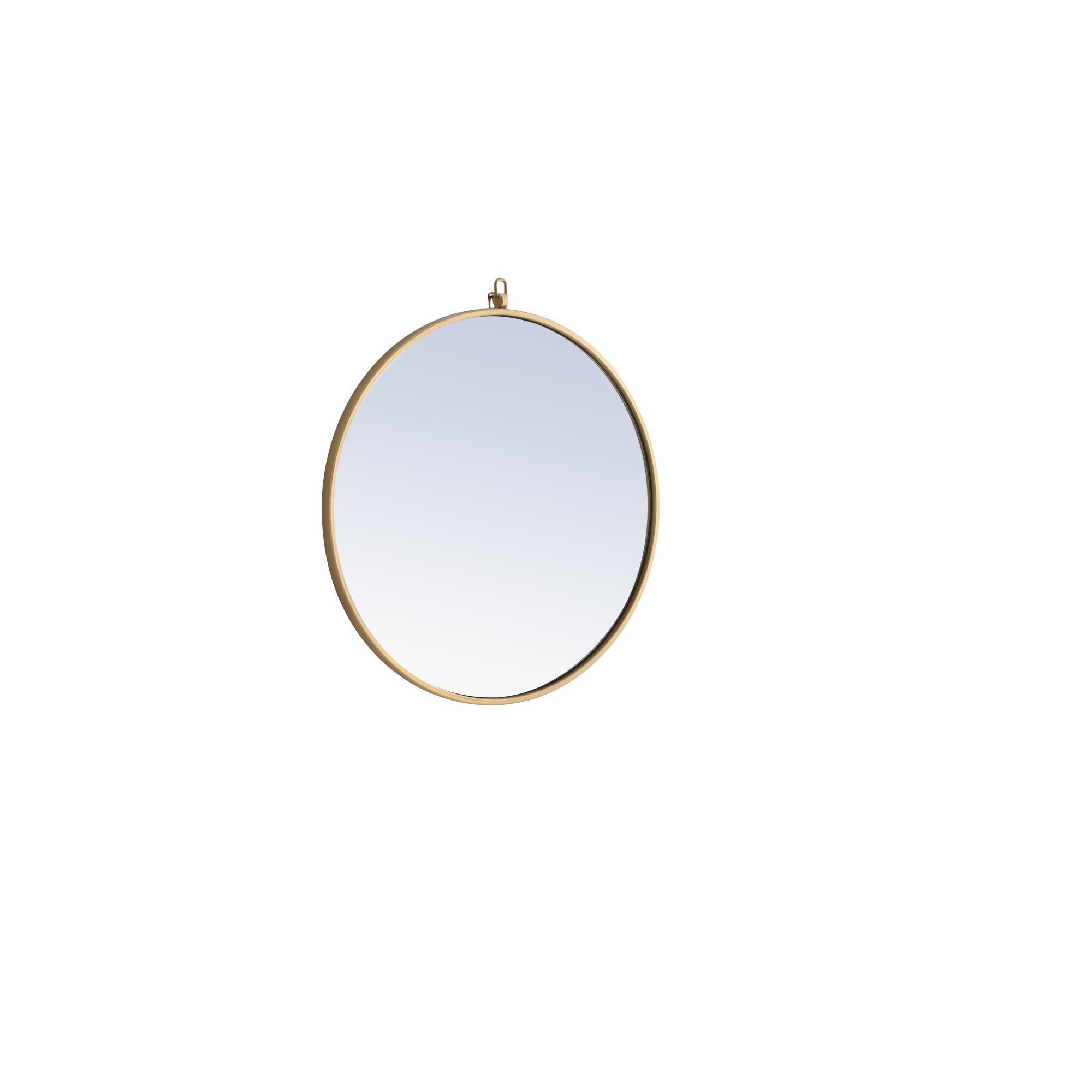 Shown in Brass finish and Clear Mirror Beveled glass