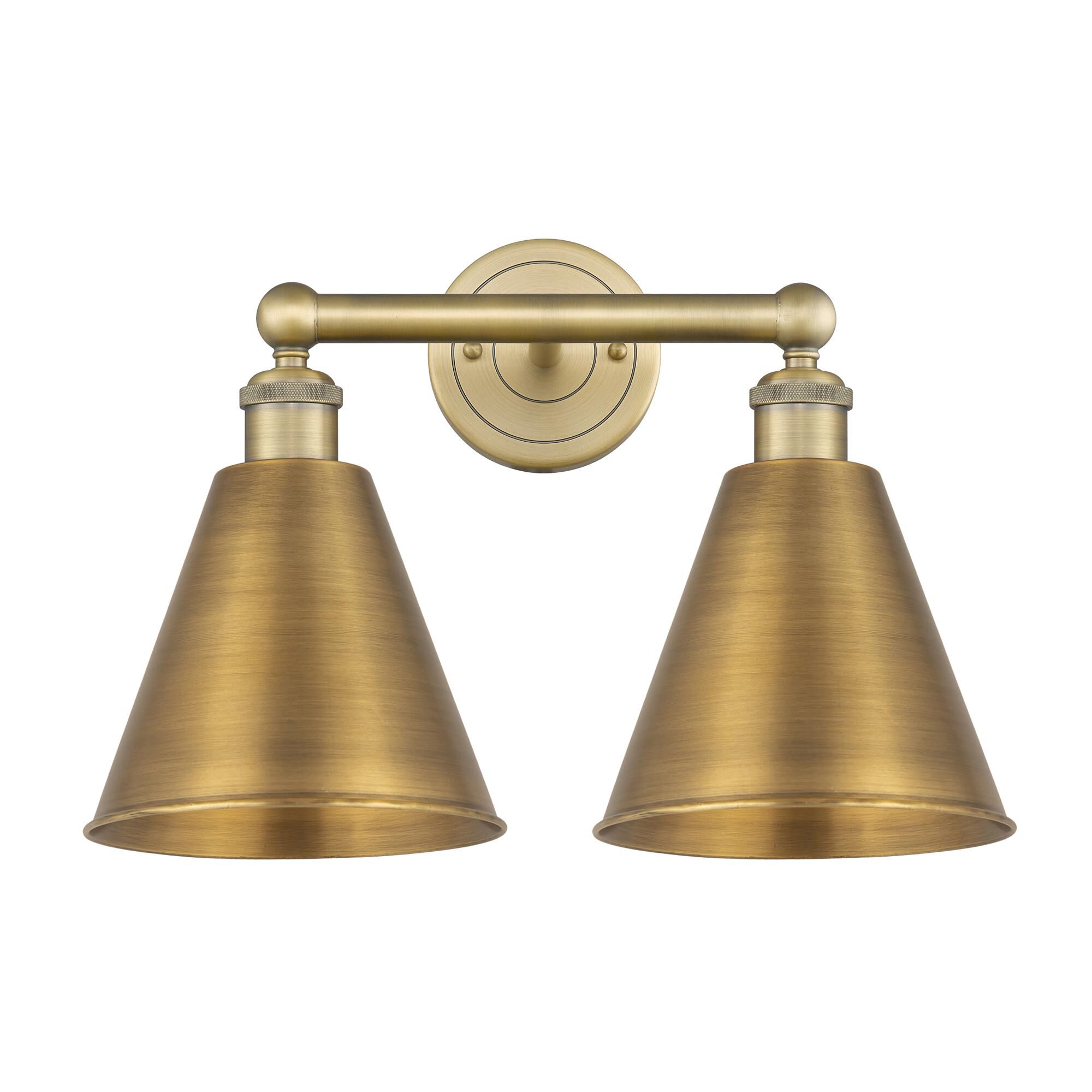 Shown in Brushed Brass finish and Brushed Brass shade