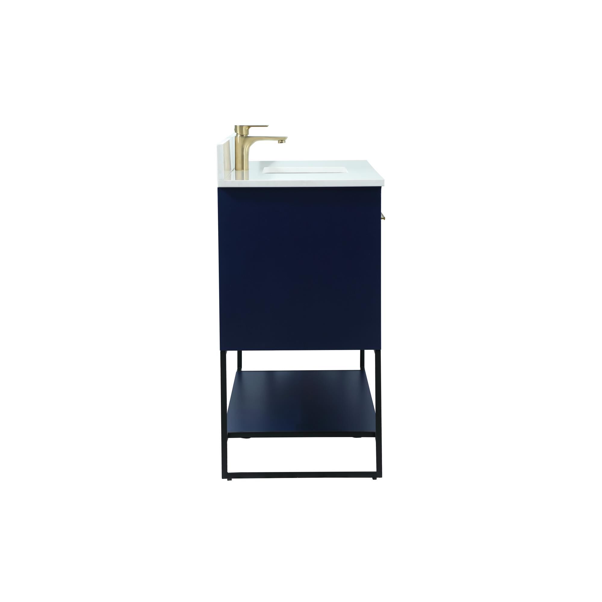 Shown in Blue finish