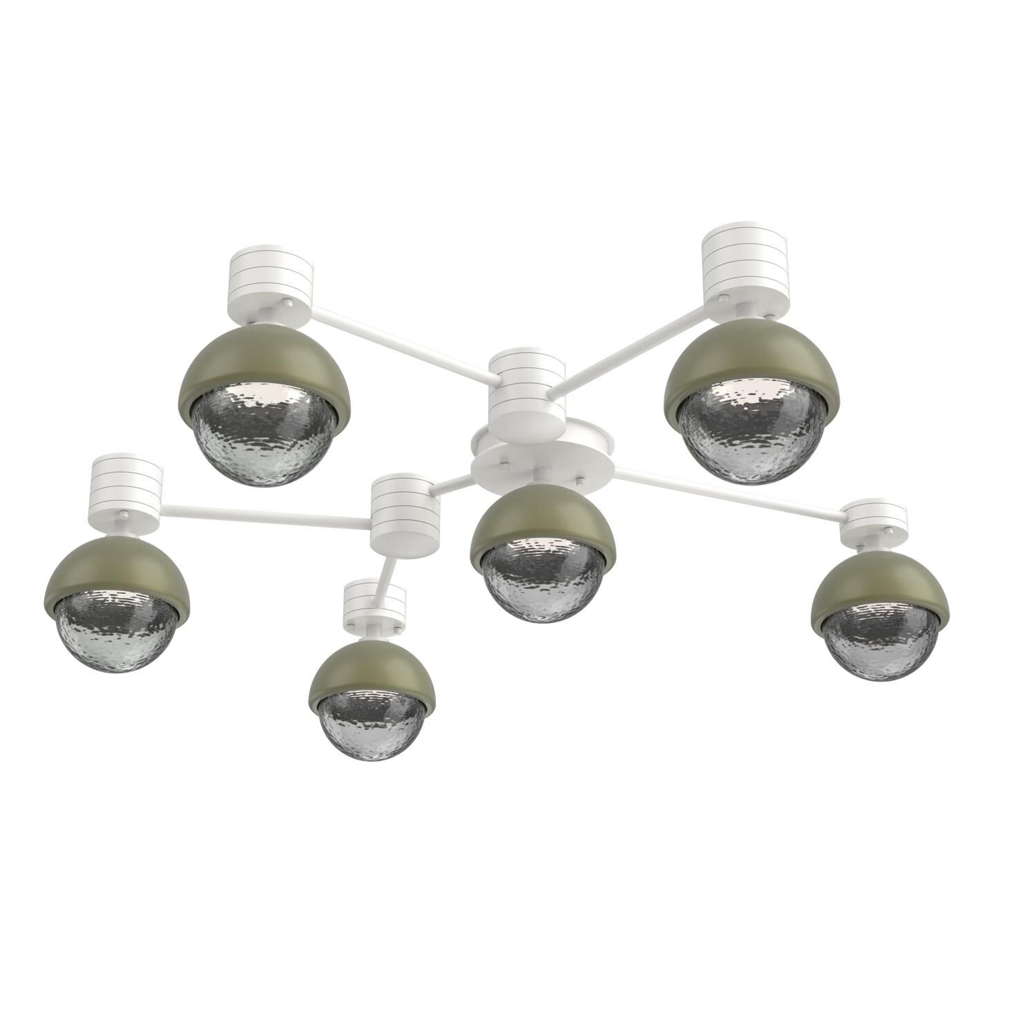 Levi Wilson Cabochon 42 Inch Flush Mount by Hammerton Studio