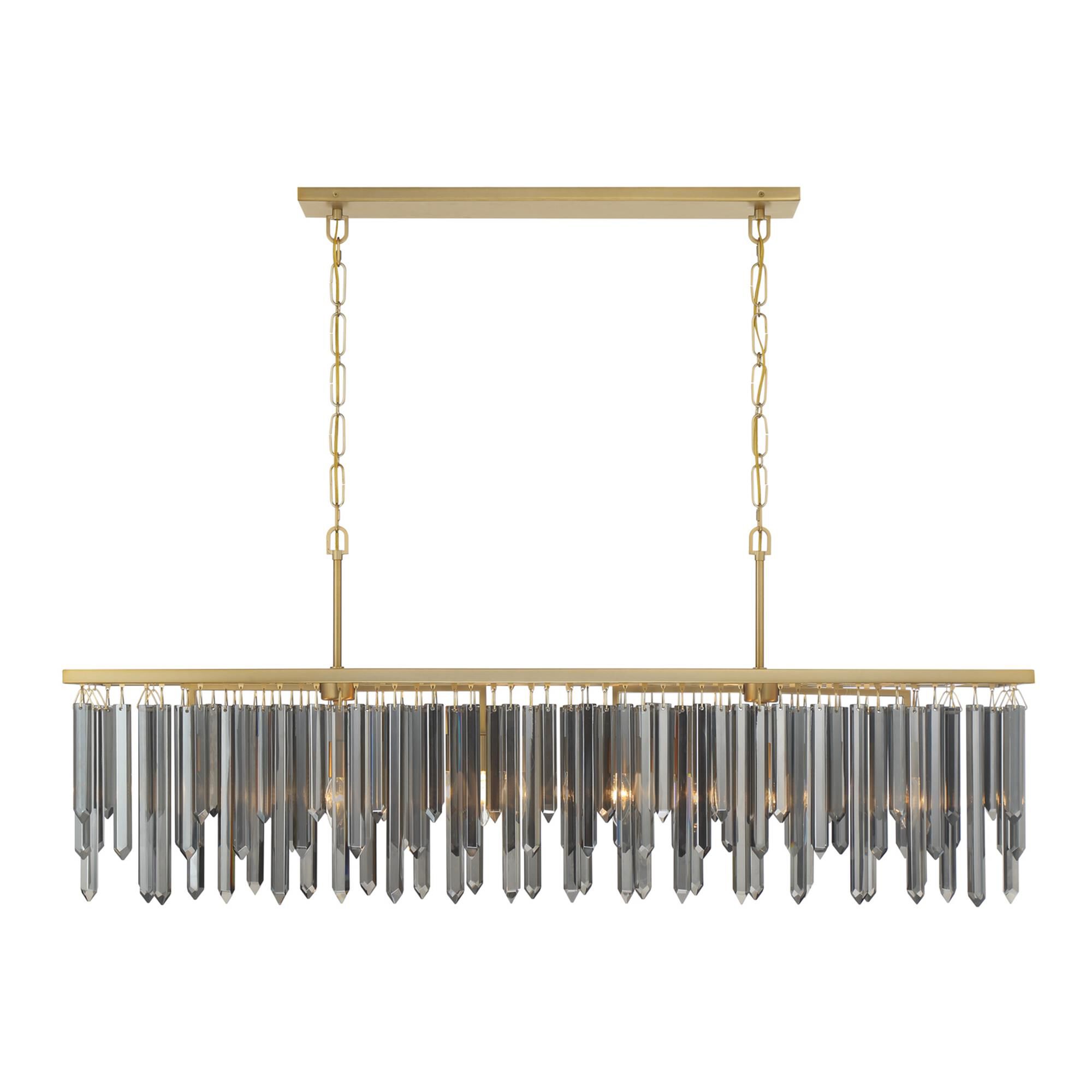 Shown in Modern Gold finish and Faceted Cut crystal