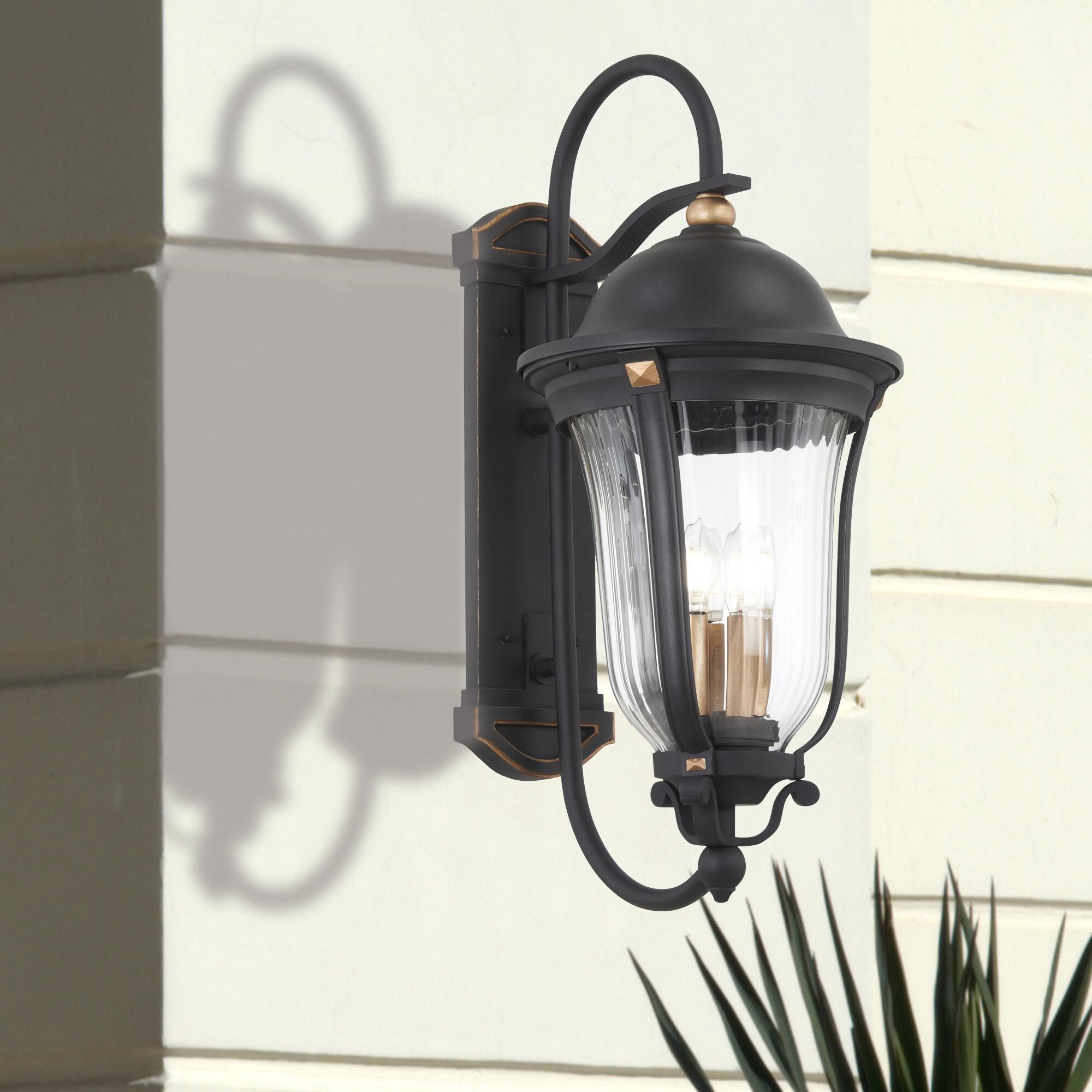 Peale Street 21 Inch Tall 3 Light Outdoor Wall Light by Minka Lavery