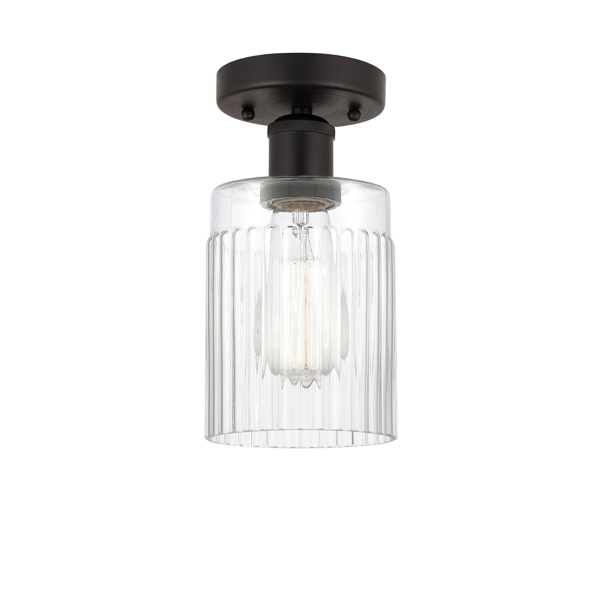 Shown in Oil Rubbed Bronze, Clear finish and Clear glass and Clear Glass shade