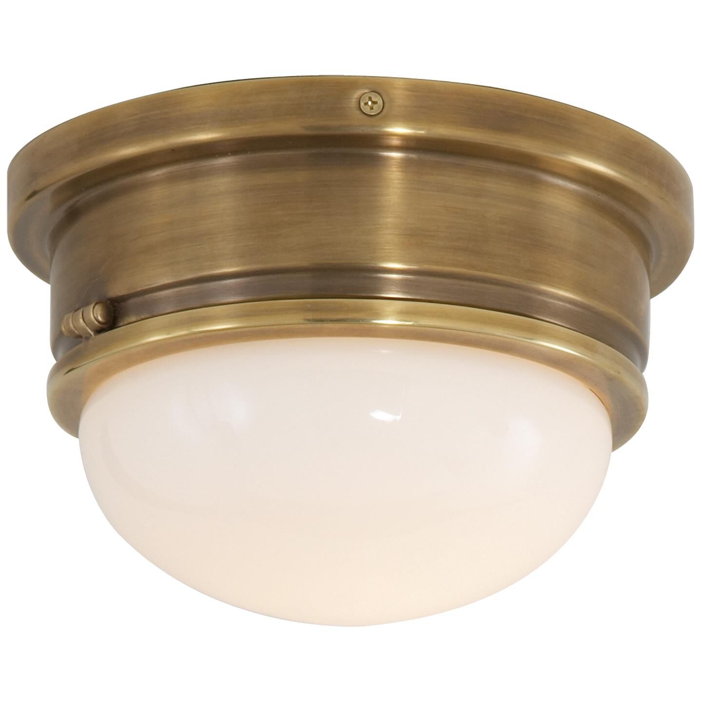 Chapman & Myers Marine 8 Inch 1 Light Flush Mount by Visual Comfort Signature Collection