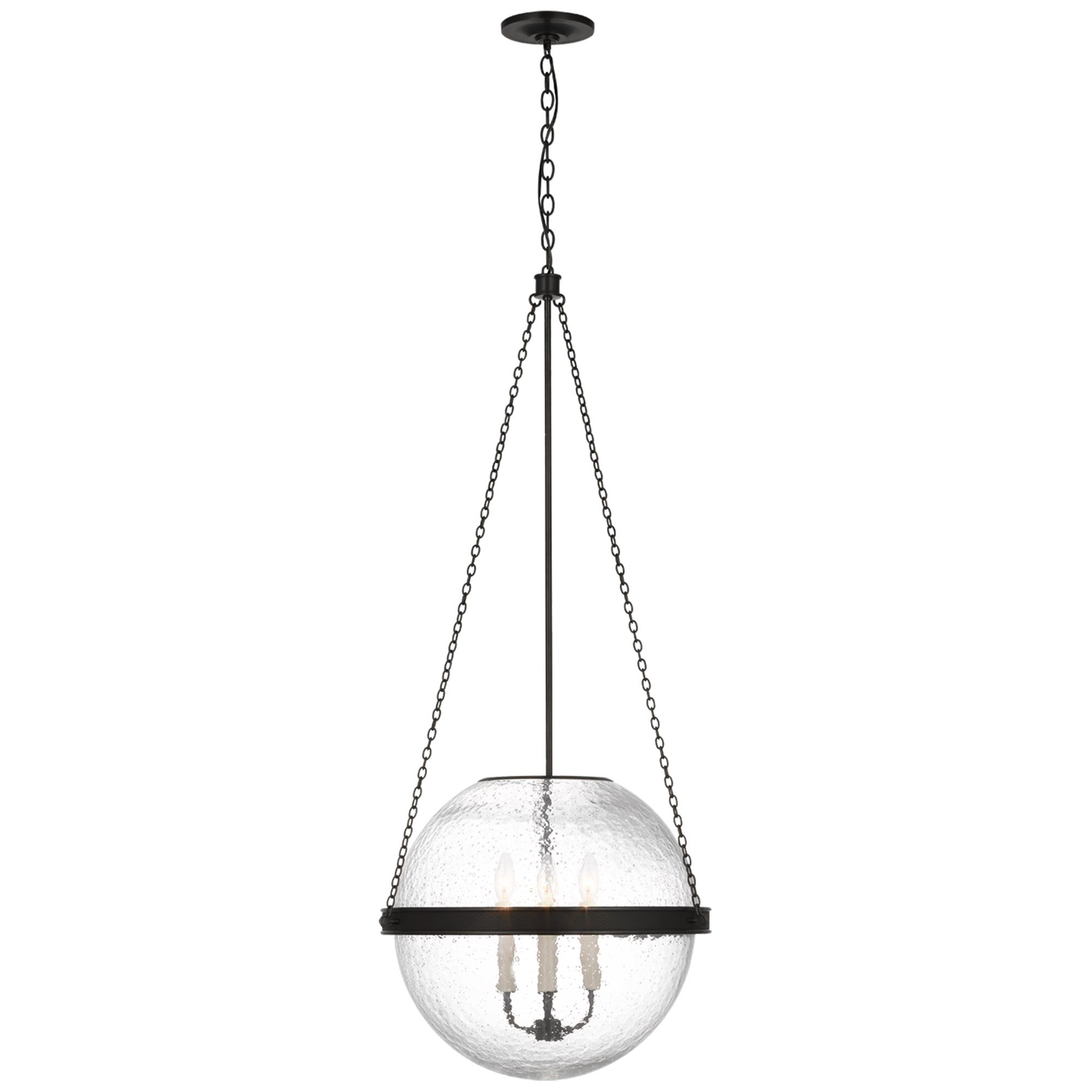 Shown in Bronze finish and Clear glass