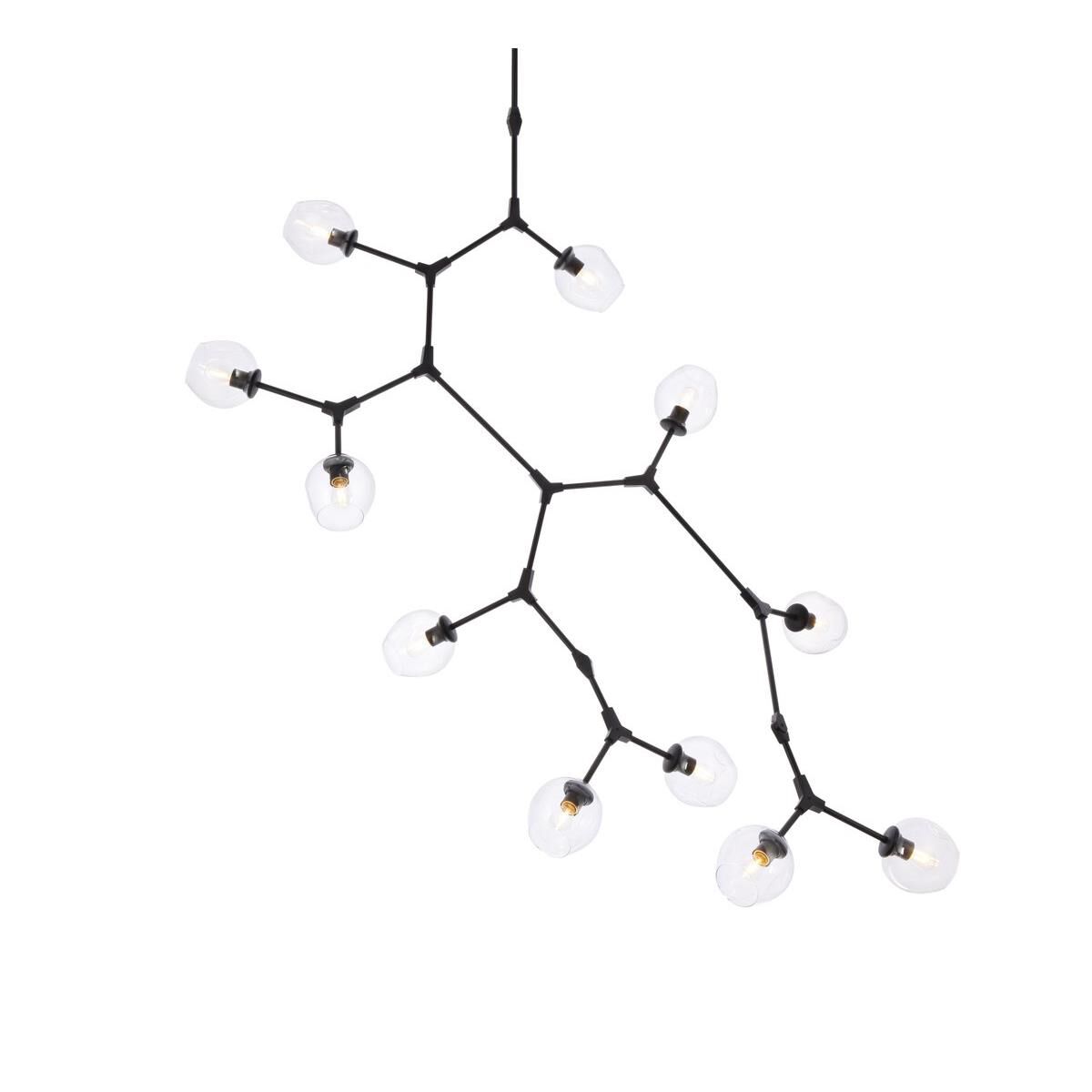 Cavoli 73 Inch 11 Light Mini Chandelier by Elegant Lighting