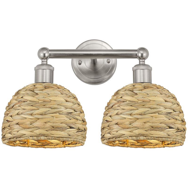 Bruno Marashlian Woven Rattan 17 Inch Bath Vanity Light by Innovations Lighting