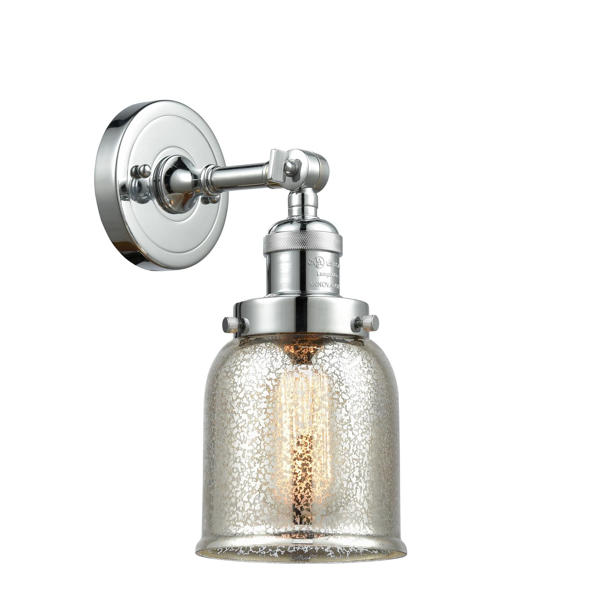 Shown in Polished Chrome finish and Silver Mercury glass