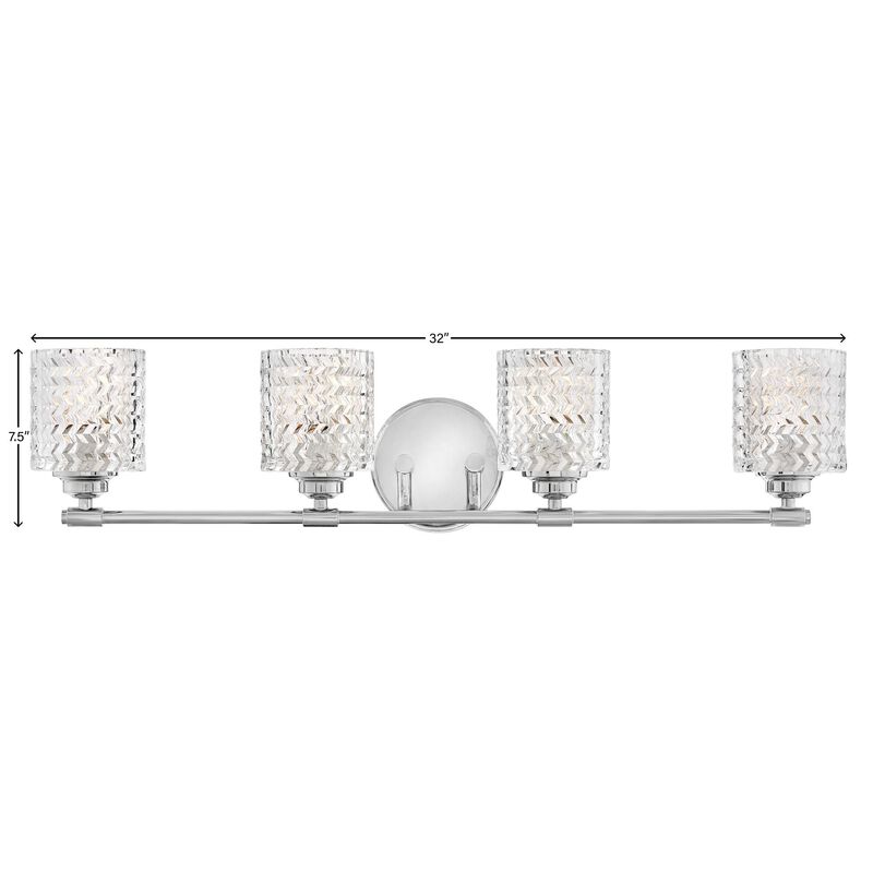 Elle 32 Inch 4 Light Bath Vanity Light by Hinkley Lighting