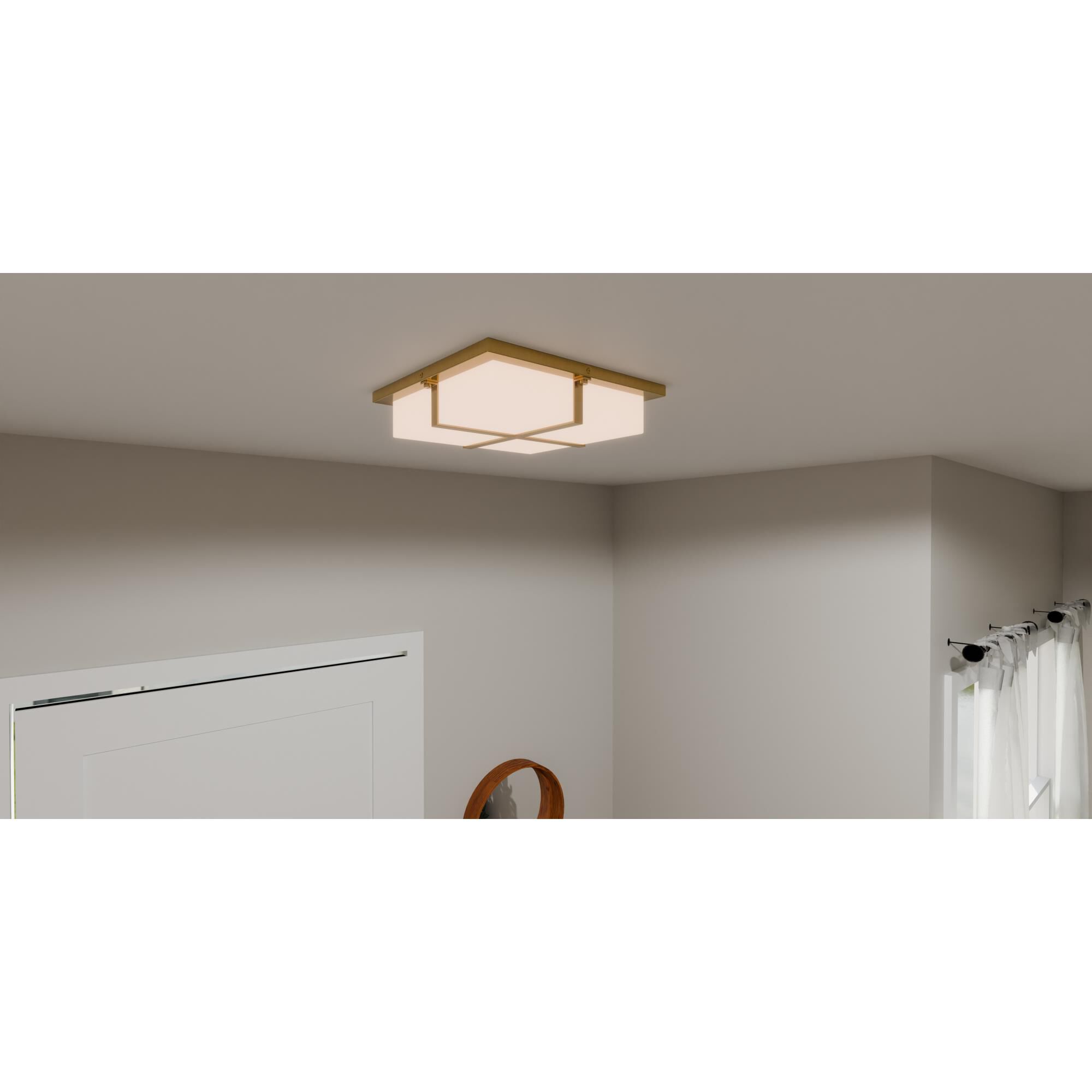 Armstrong 14 Inch Flush Mount by Quoizel
