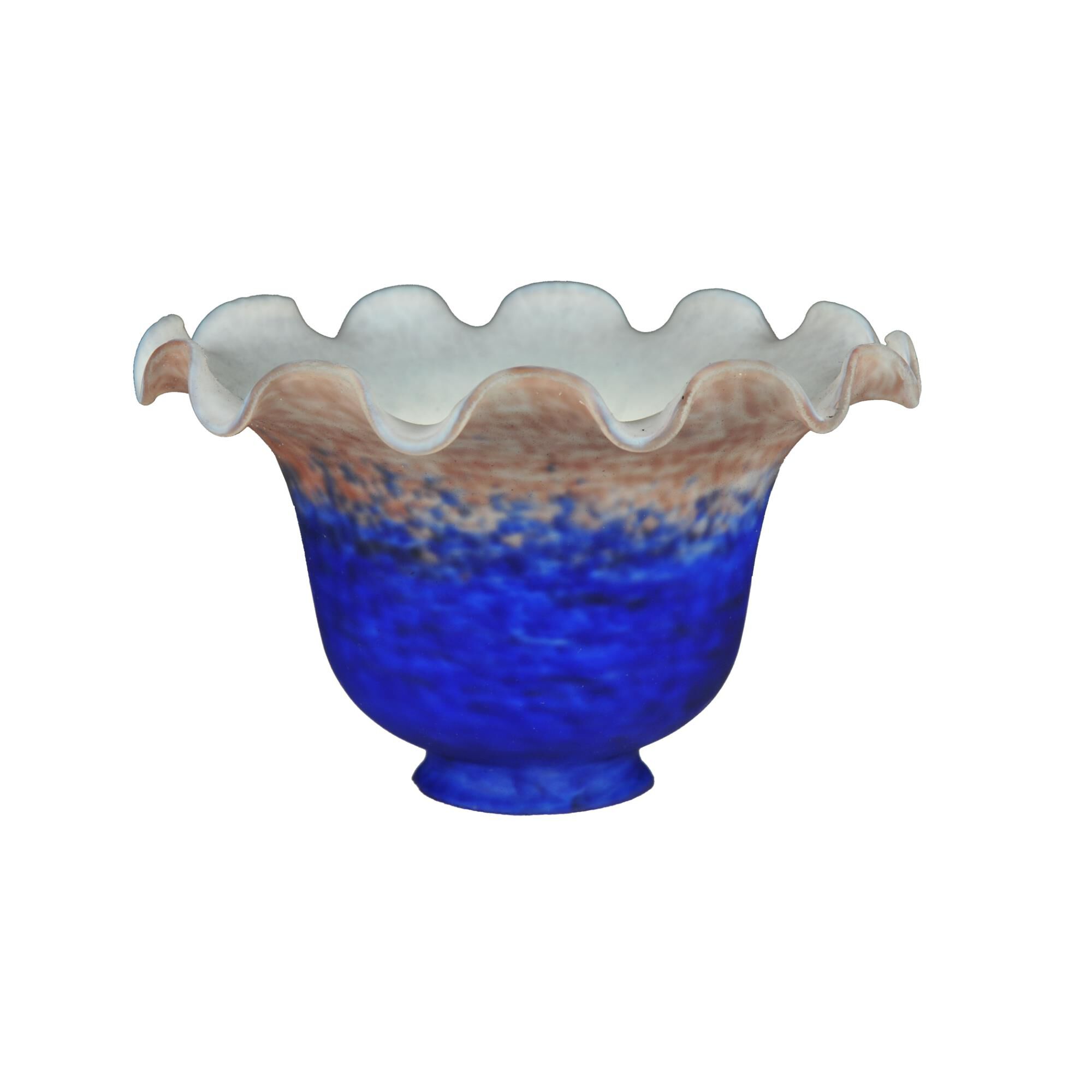 Fluted Bell Purple And Blue Glass Accessory by Meyda Lighting