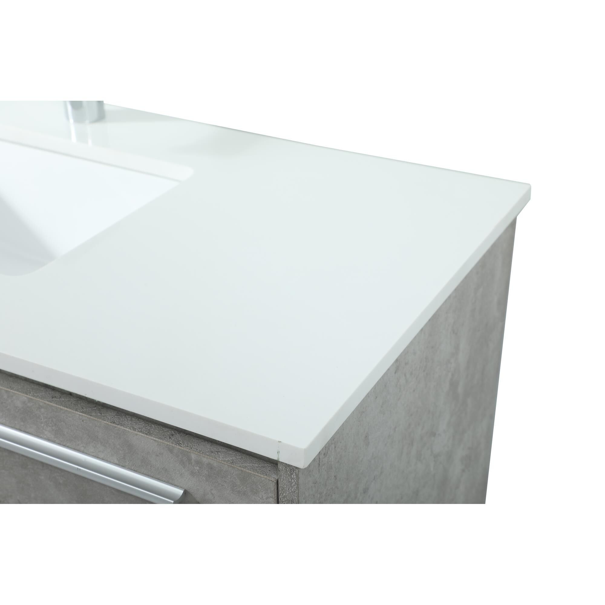 Shown in Concrete Grey finish