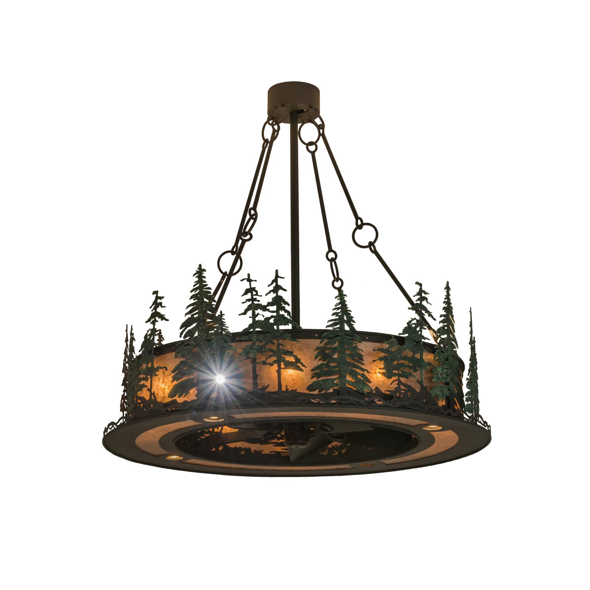 48 Inch Chandelier Ceiling Fan by Meyda Lighting