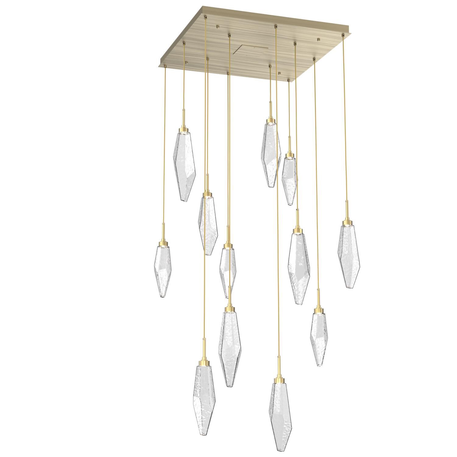 Rock Crystal Multi Light Pendant by Hammerton Studio