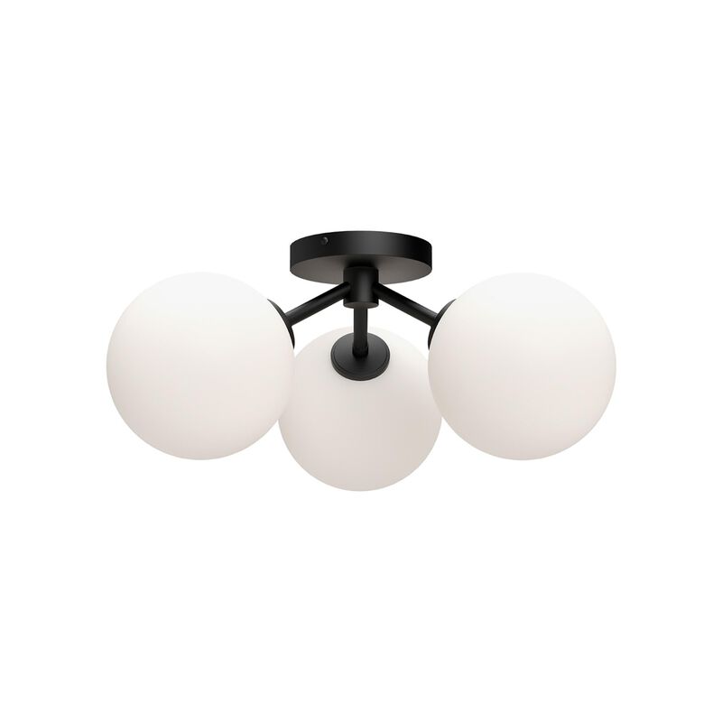 Cassia 18 Inch 3 Light Semi Flush Mount by Alora Mood
