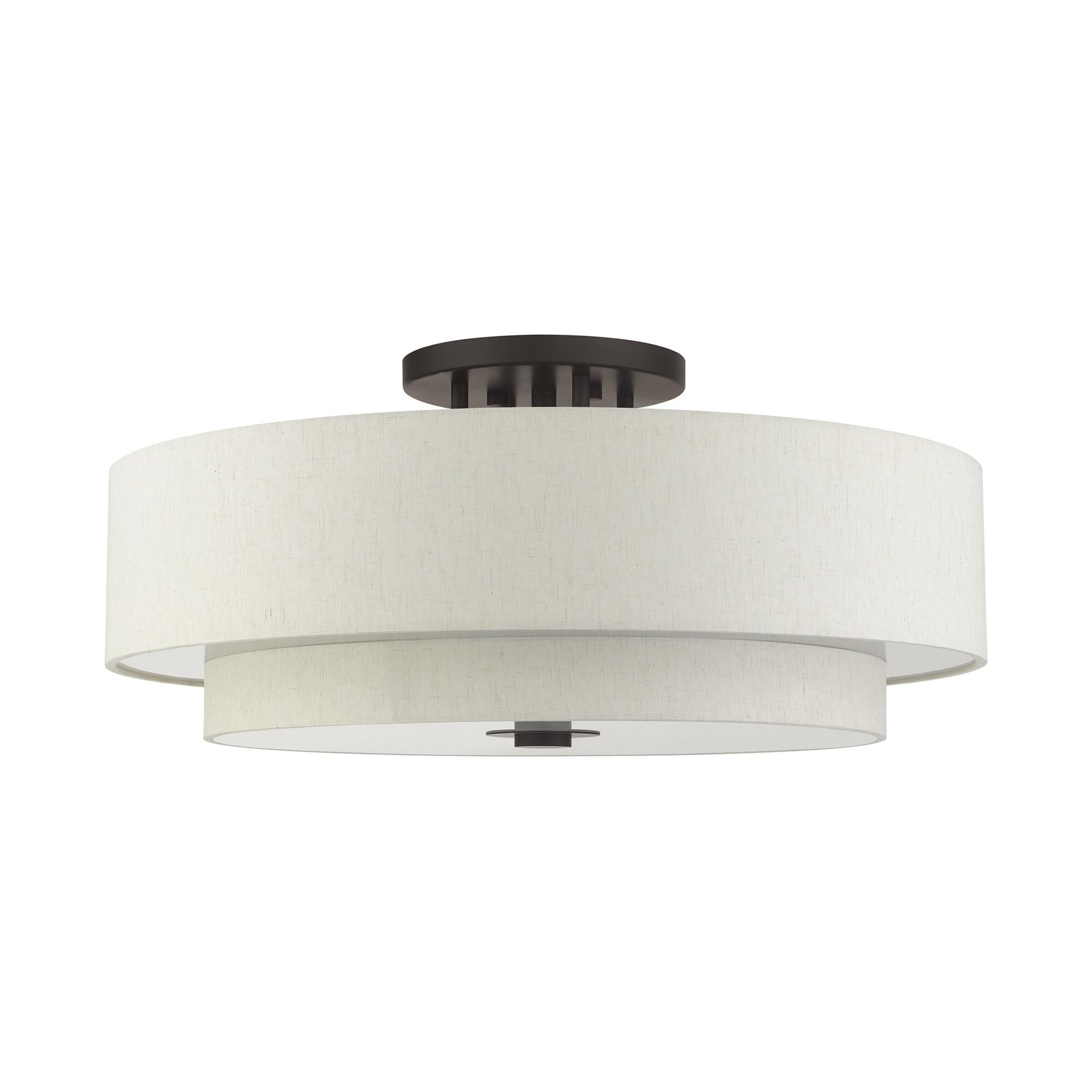 Monroe 30 Inch Semi Flush Mount by Livex Lighting