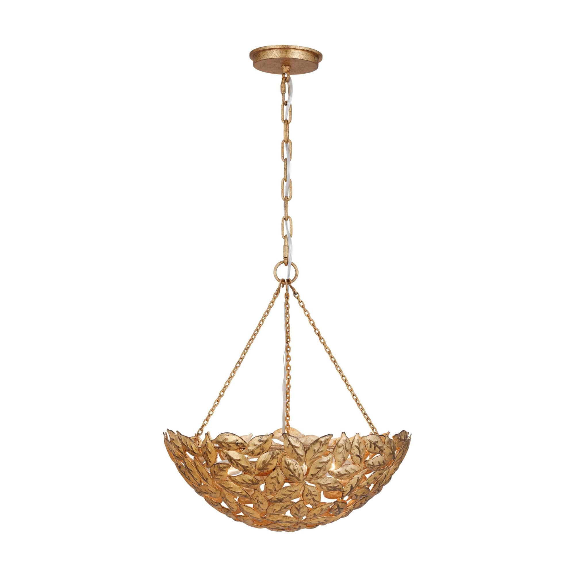 Shown in Antique Gild finish and Antique Gild Steel shade