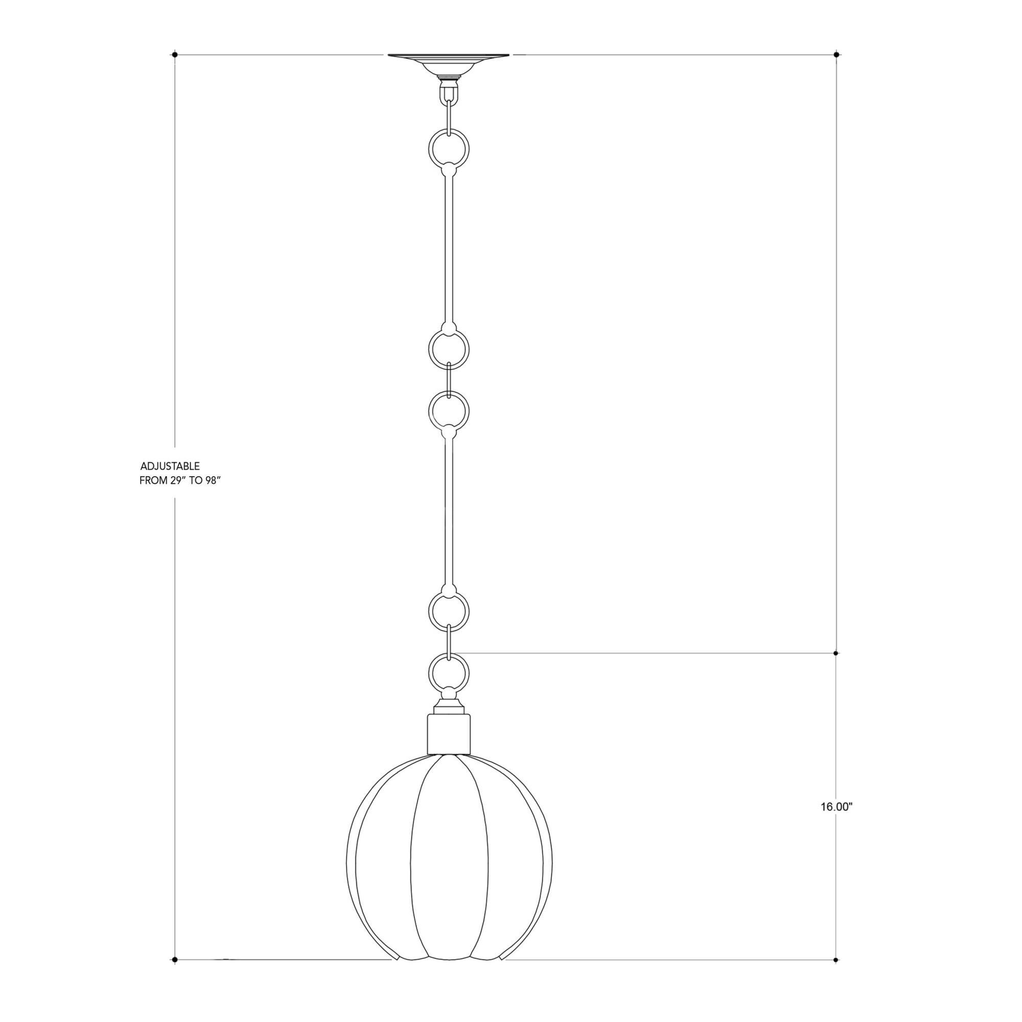 Aquaterra 10 Inch Mini Pendant by Currey and Company