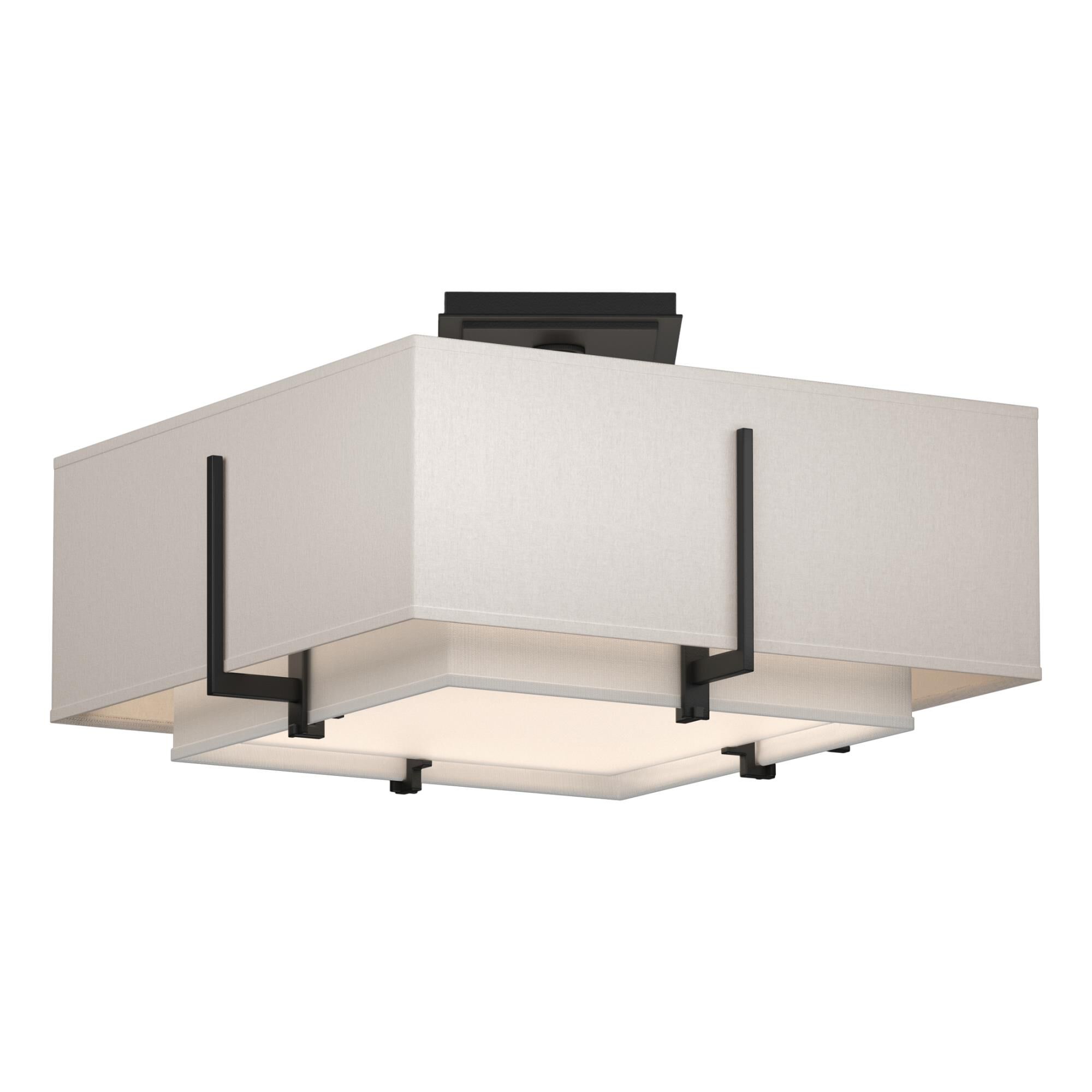 Exos 16 Inch 2 Light Semi Flush Mount by Hubbardton Forge