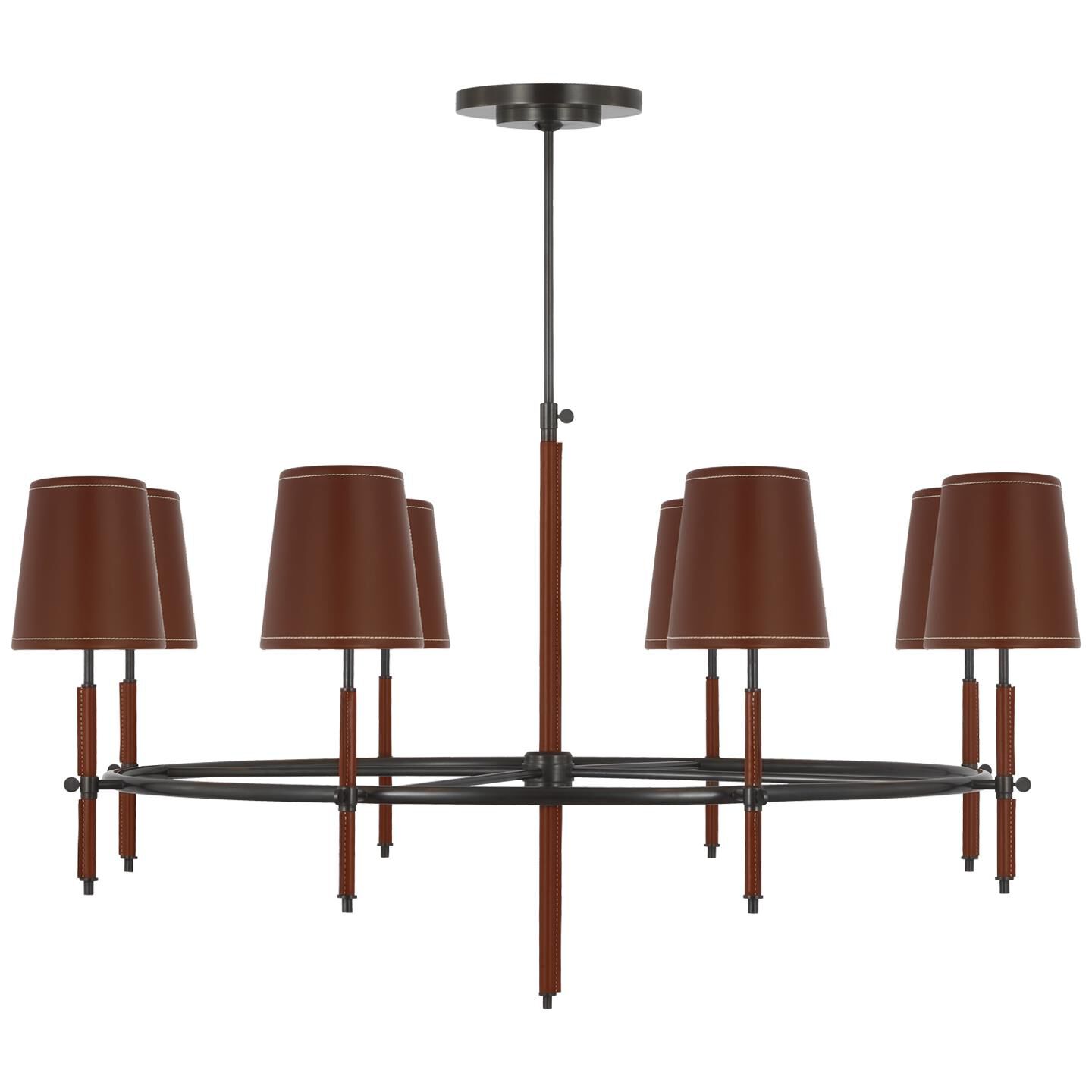 Shown in Bronze and Saddle Leather finish