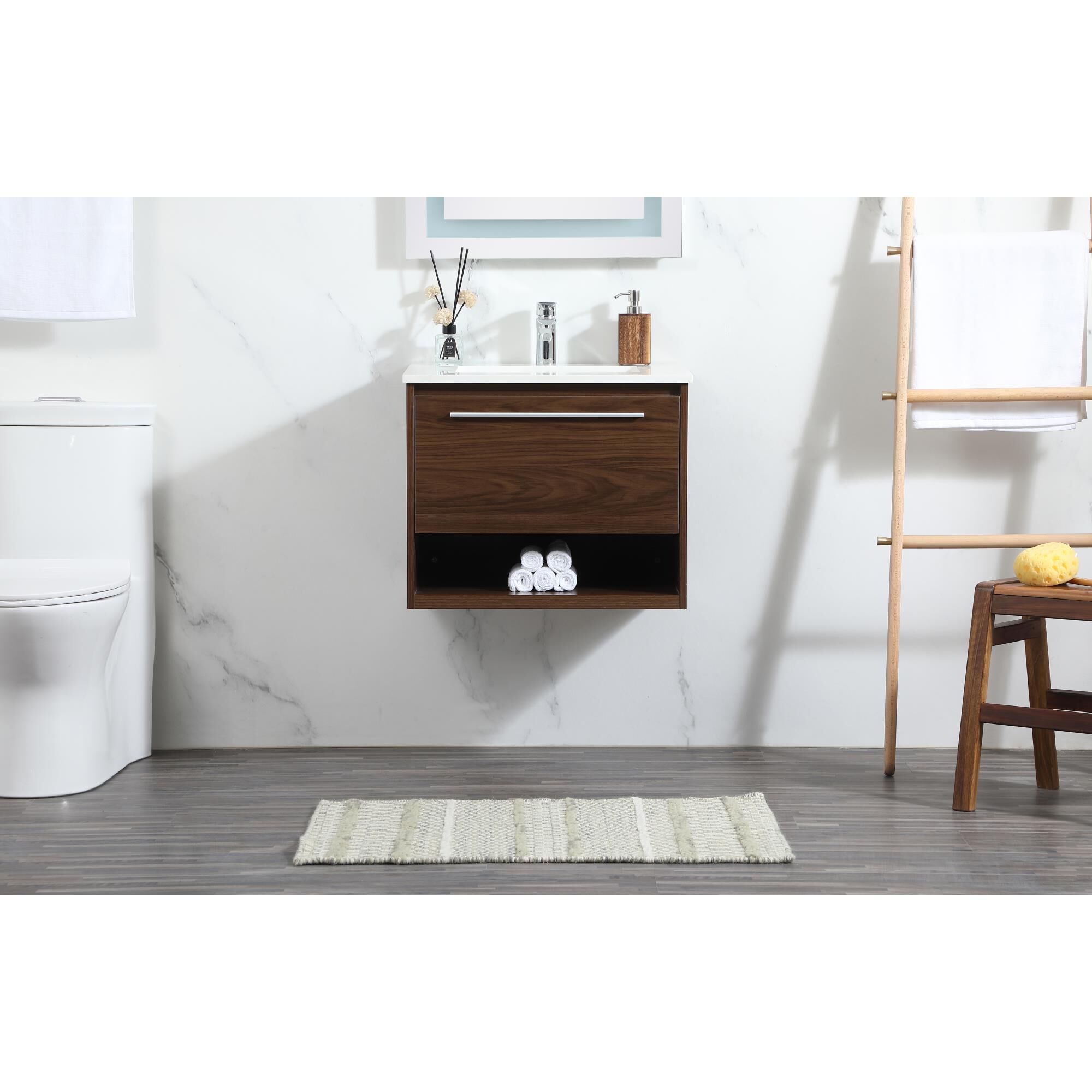 Shown in Walnut finish