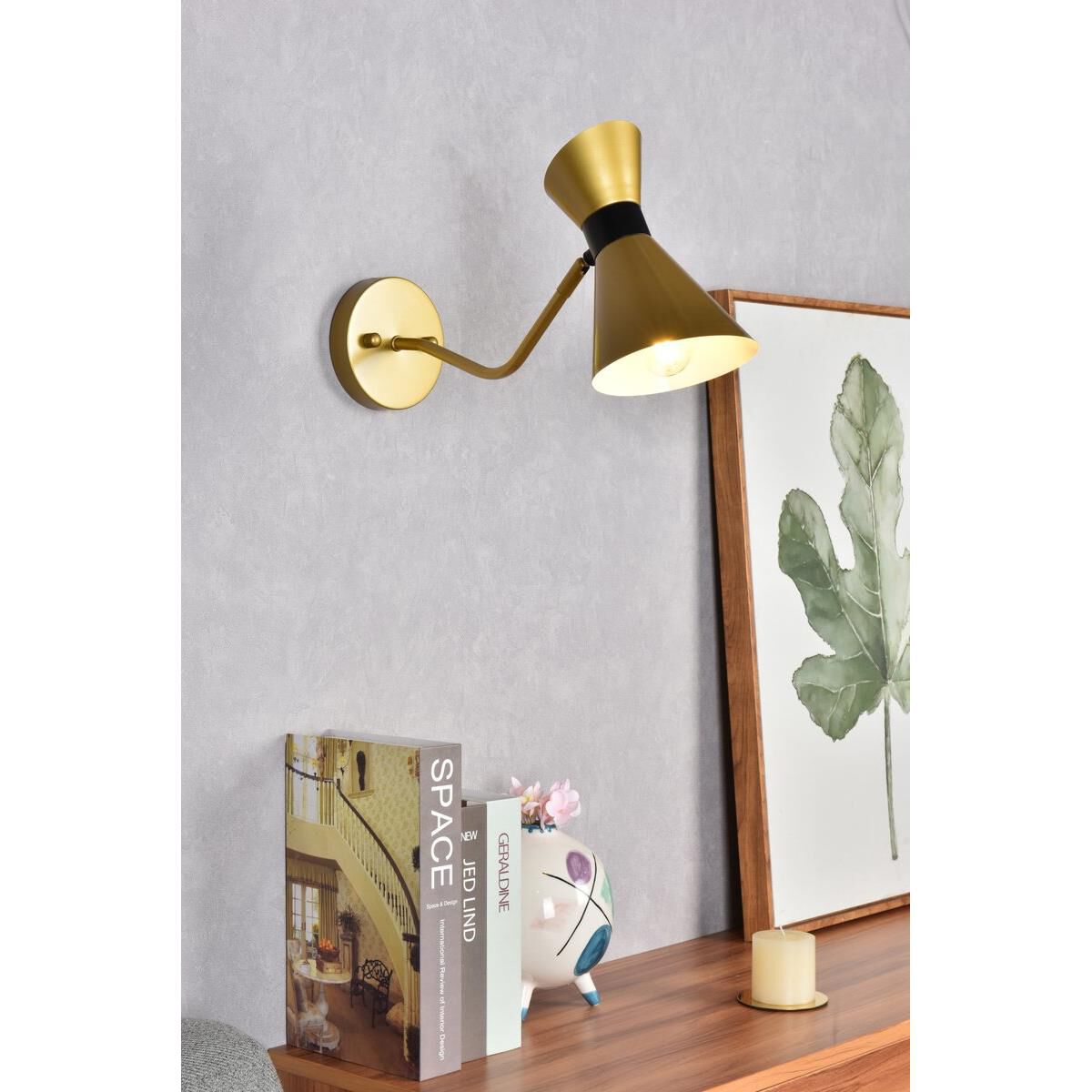 Elegant Lighting Halycon 16 Inch Wall Sconce