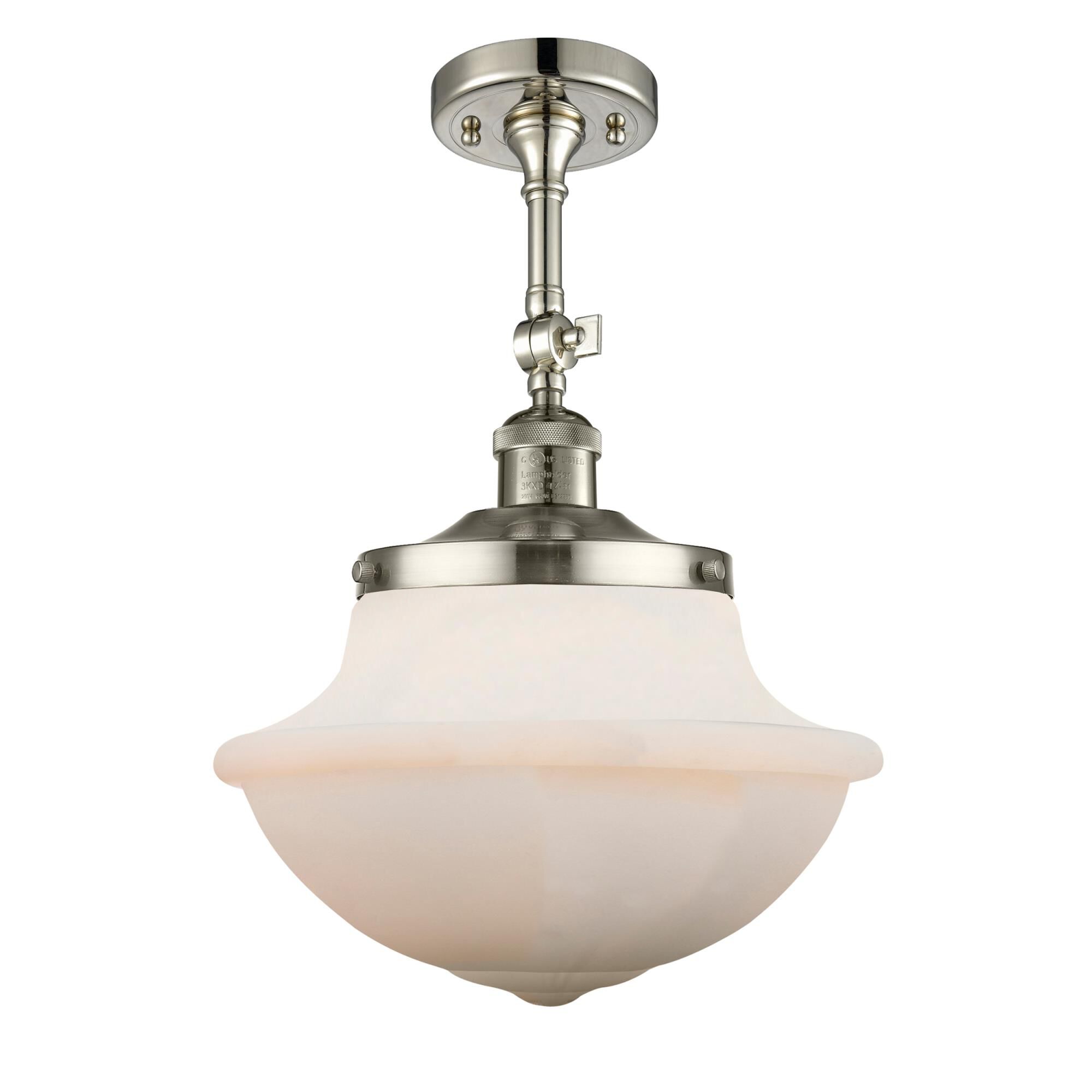 Bruno Marashlian Oxford 12 Inch 1 Light Semi Flush Mount by Innovations Lighting