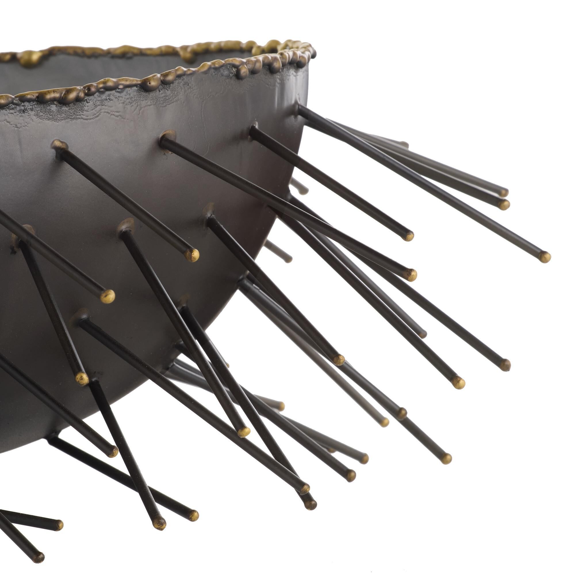 Shown in Natural Iron finish and Antique Brass accent