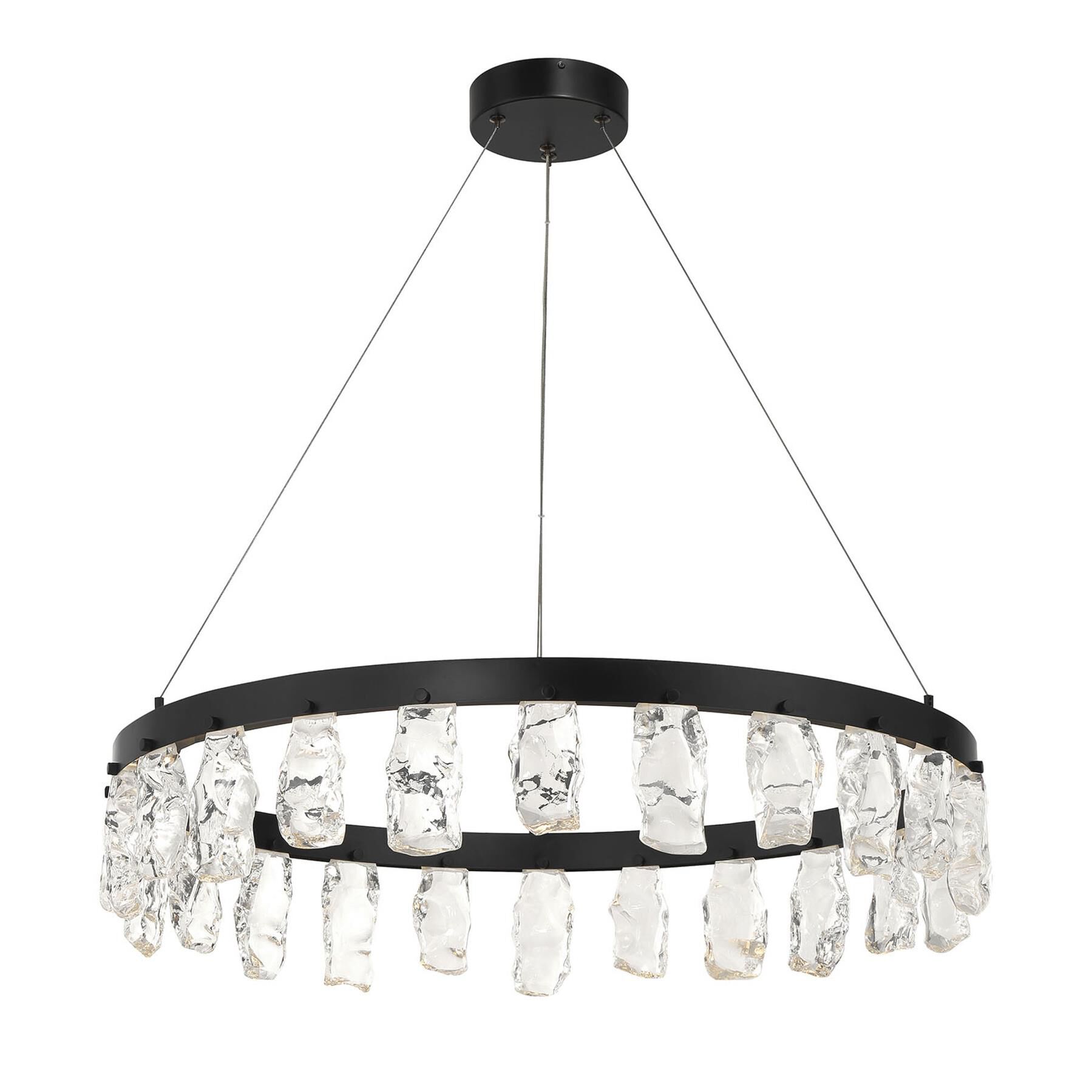 Artic Glacier 33 Inch Chandelier by Kovacs