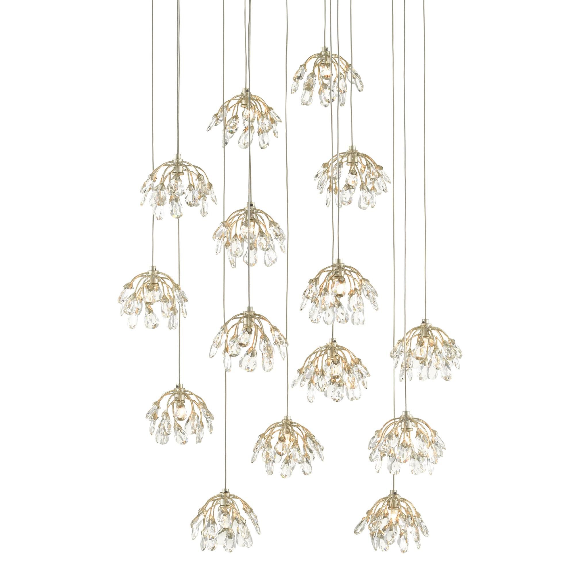 Crystal Bud 15 Light LED Multi Light Pendant by Currey and Company