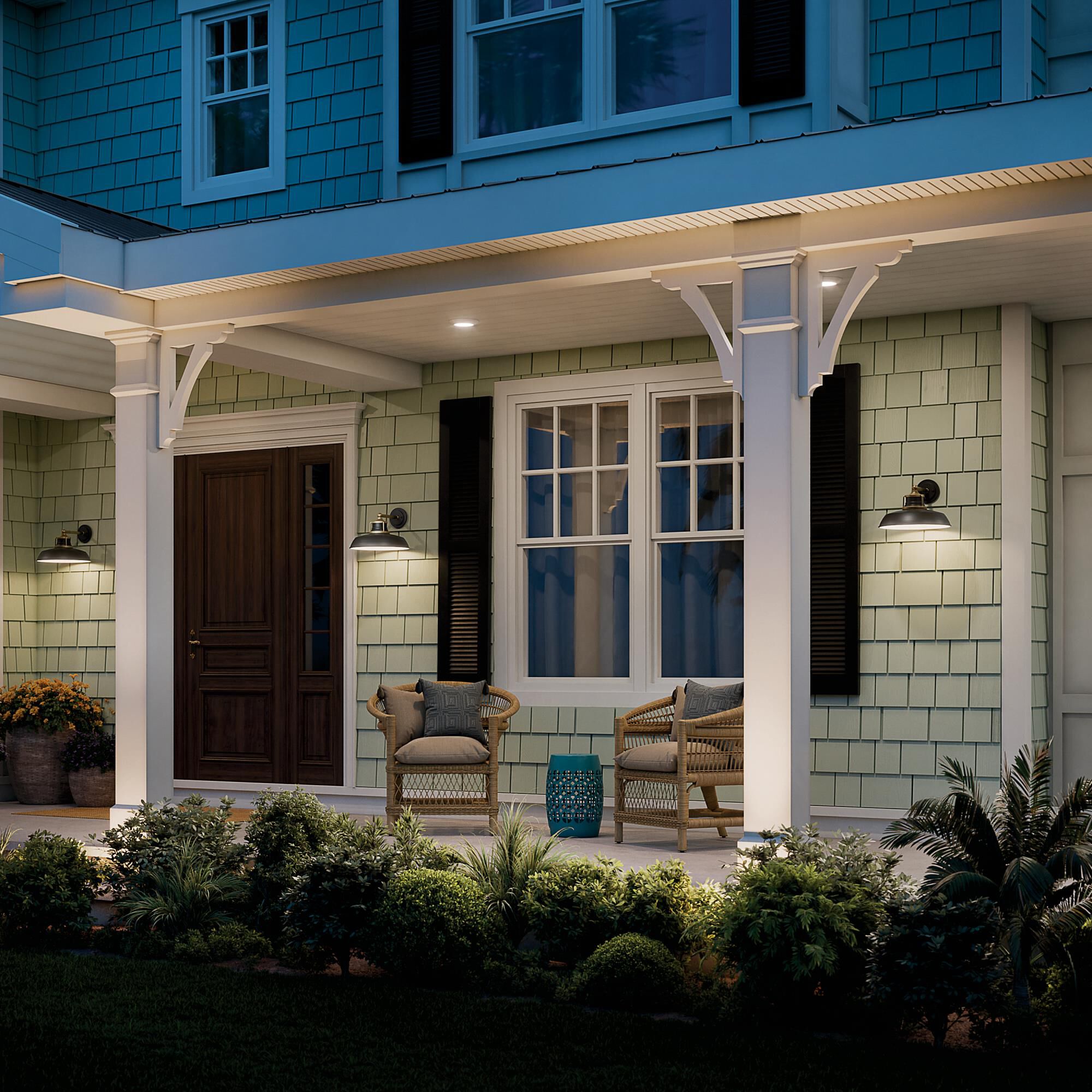 Shown in Natural Brass finish and Metal shade