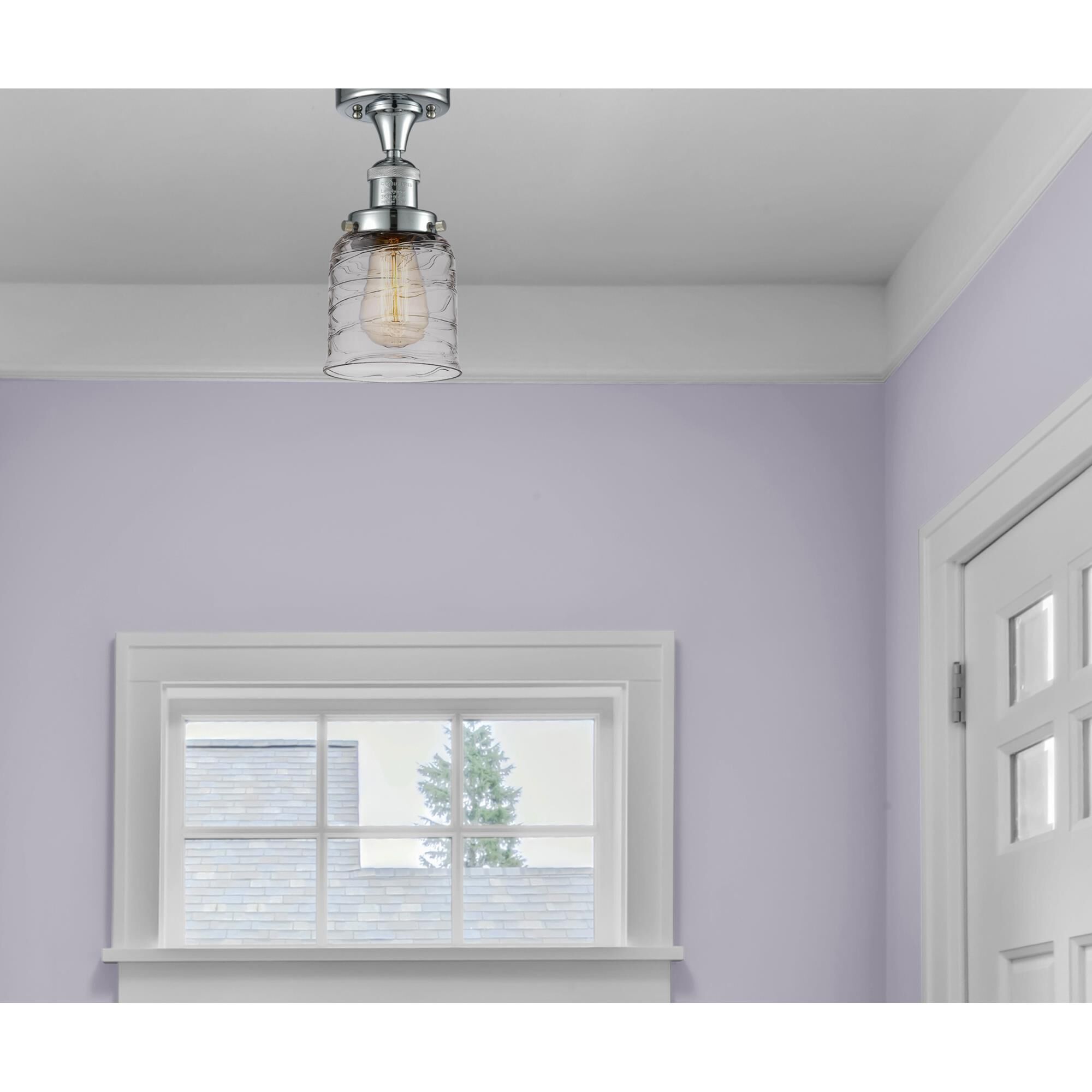 Shown in Polished Chrome finish and Clear glass