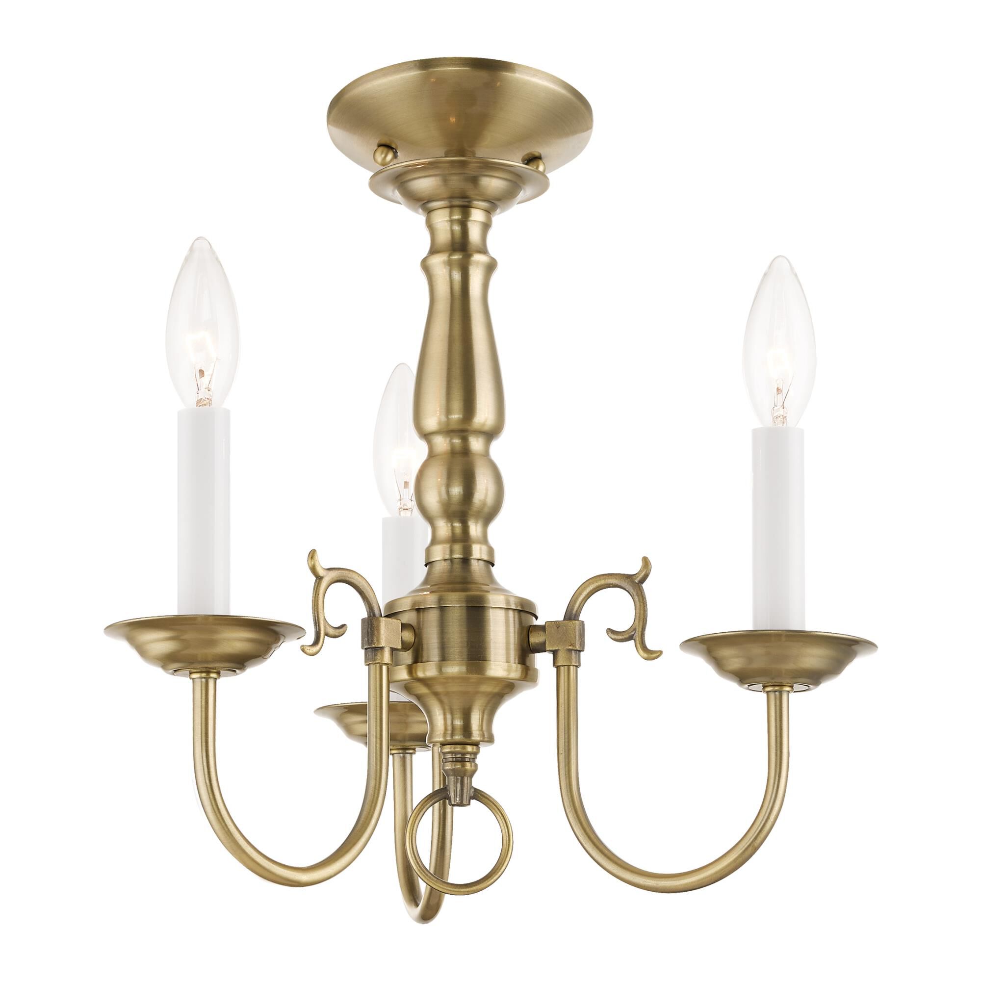Williamsburgh 14 Inch 3 Light Mini Chandelier by Livex Lighting