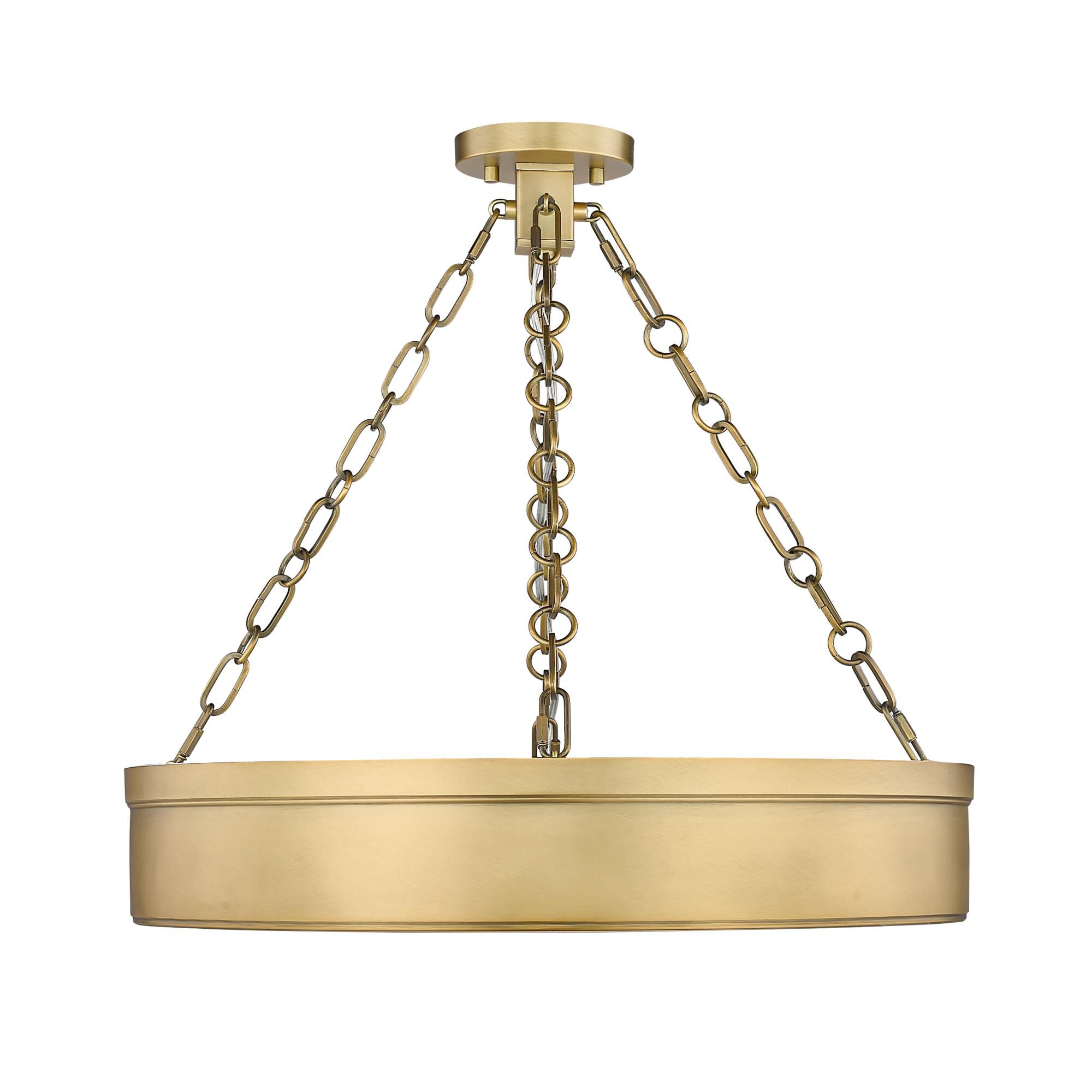 Anders 22 Inch 3 Light LED Semi Flush Mount by Z-Lite - Clearance