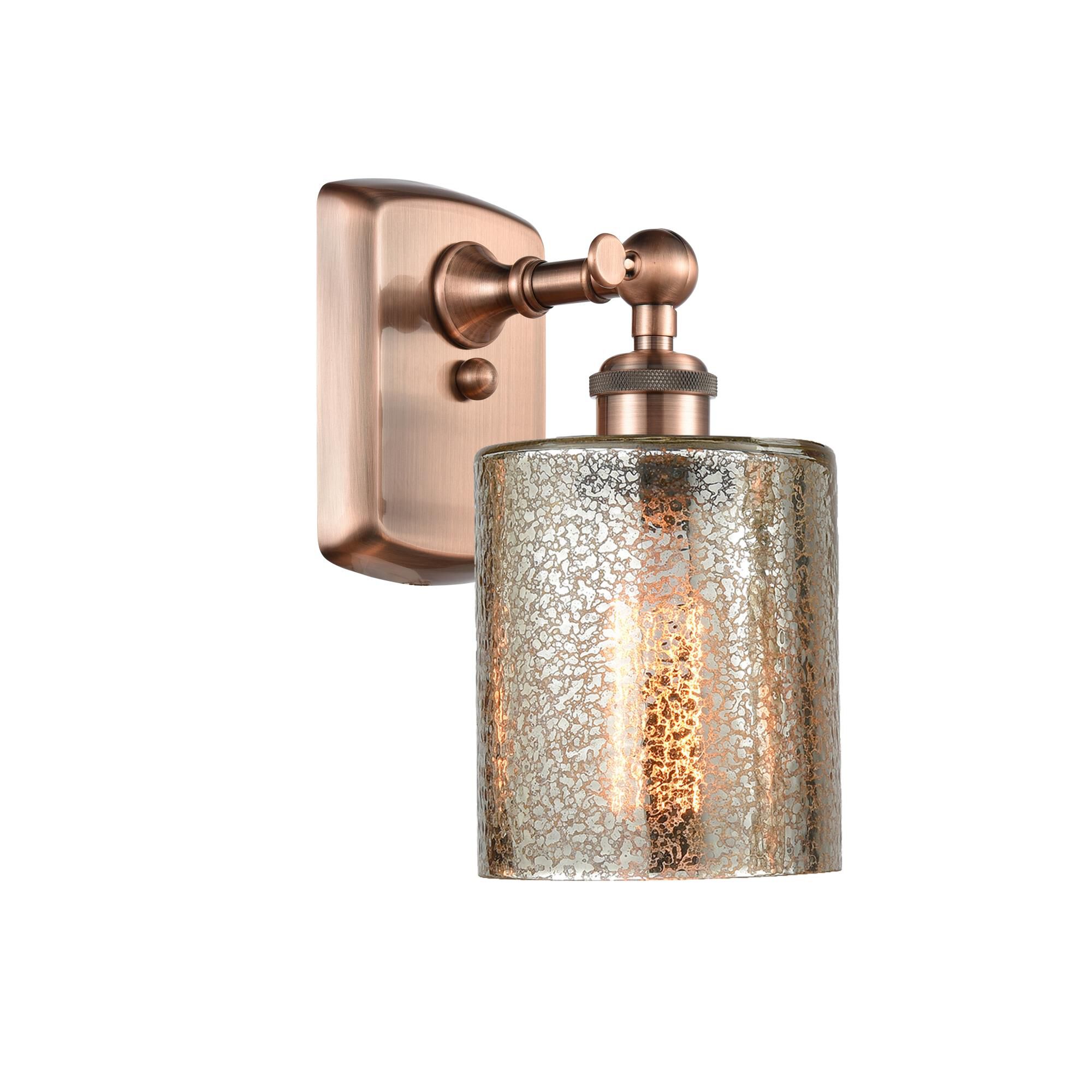Shown in Antique Copper finish and Drum glass and Glass shade